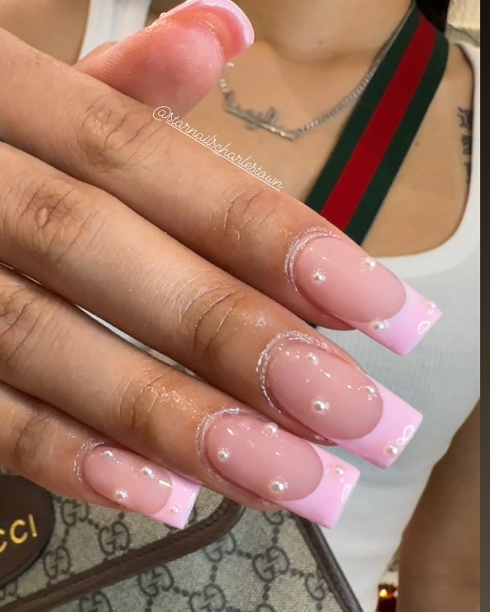 36 - Picture of French Tip Nails