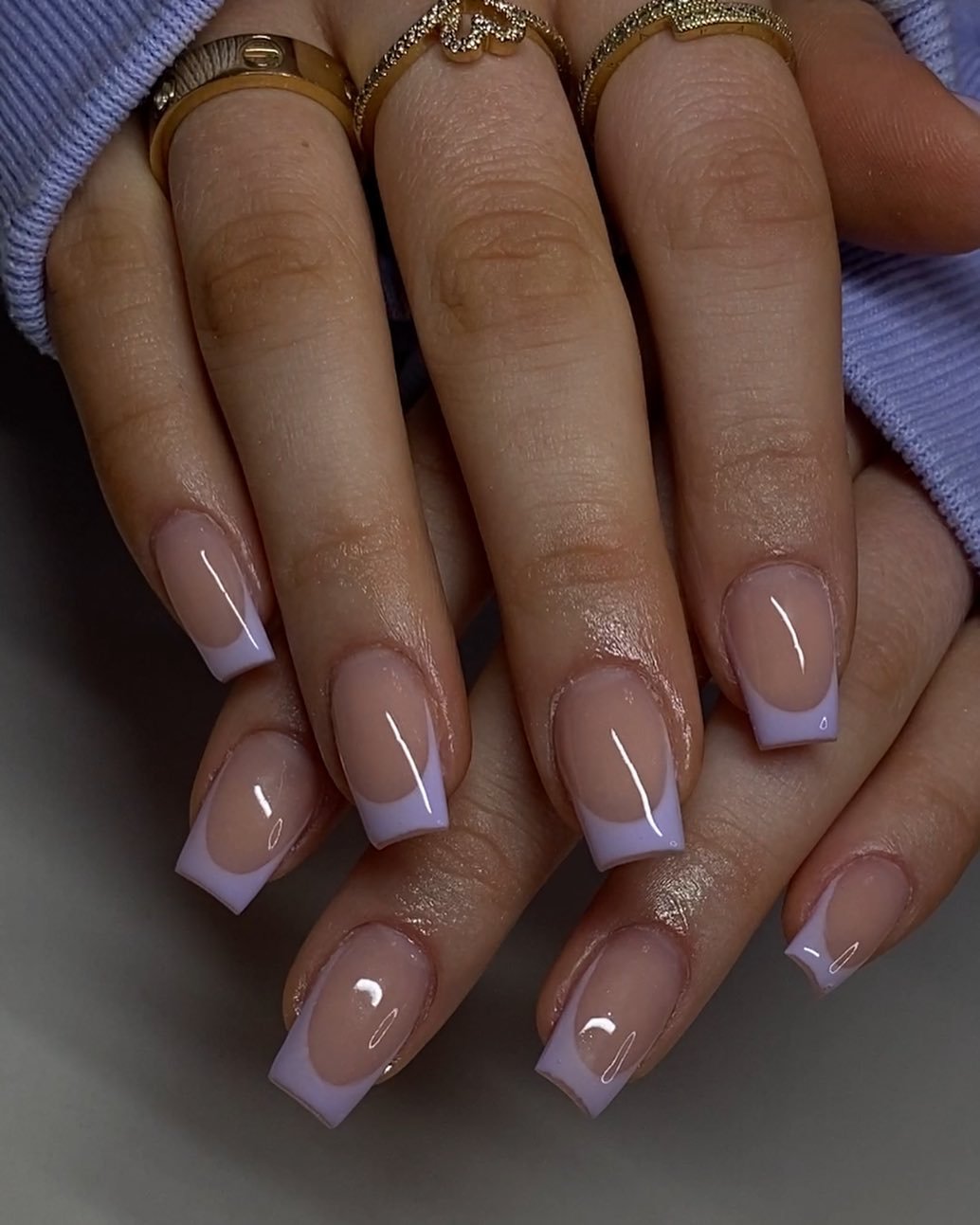 40 - Picture of French Tip Nails