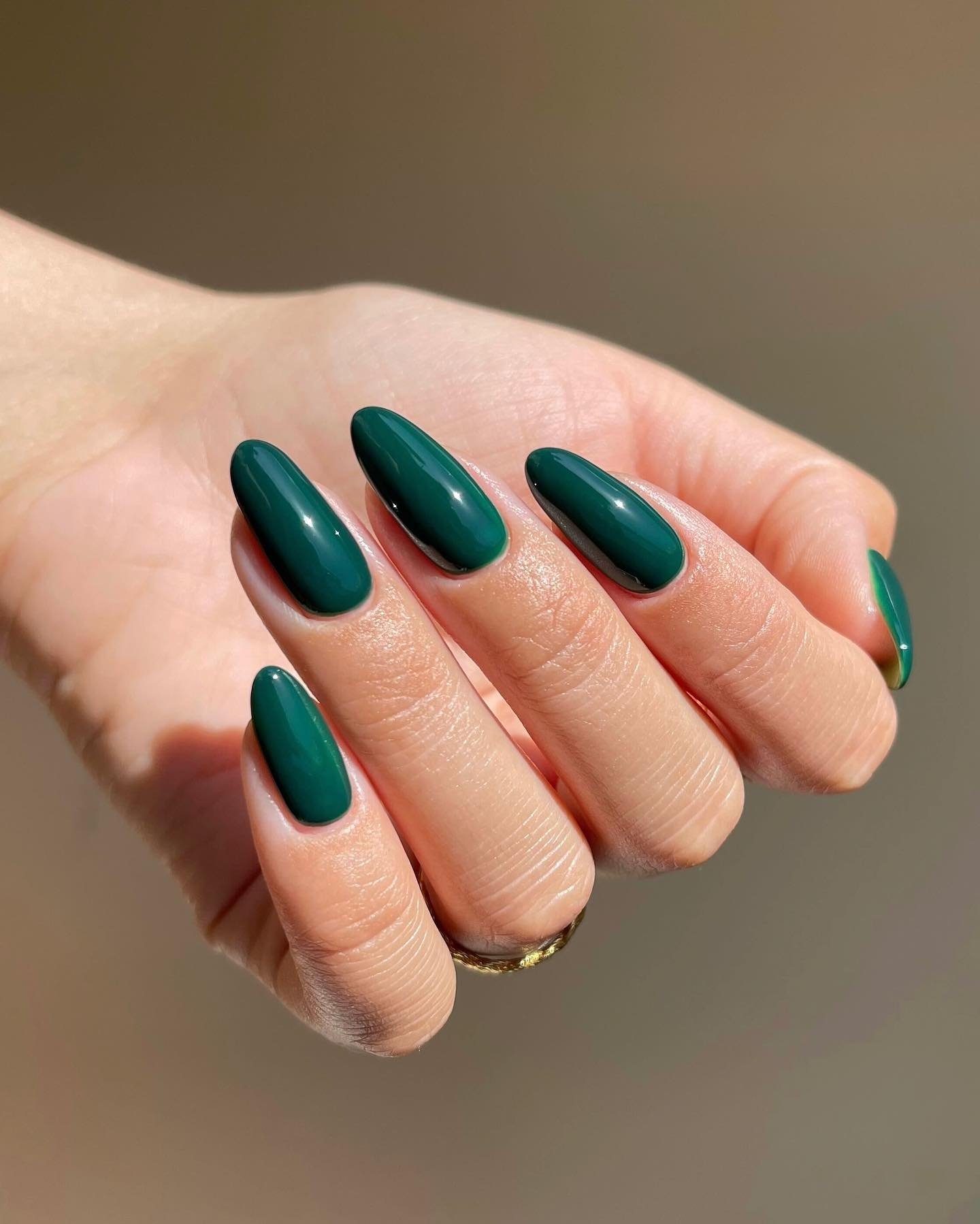 1 - Picture of Green Nails