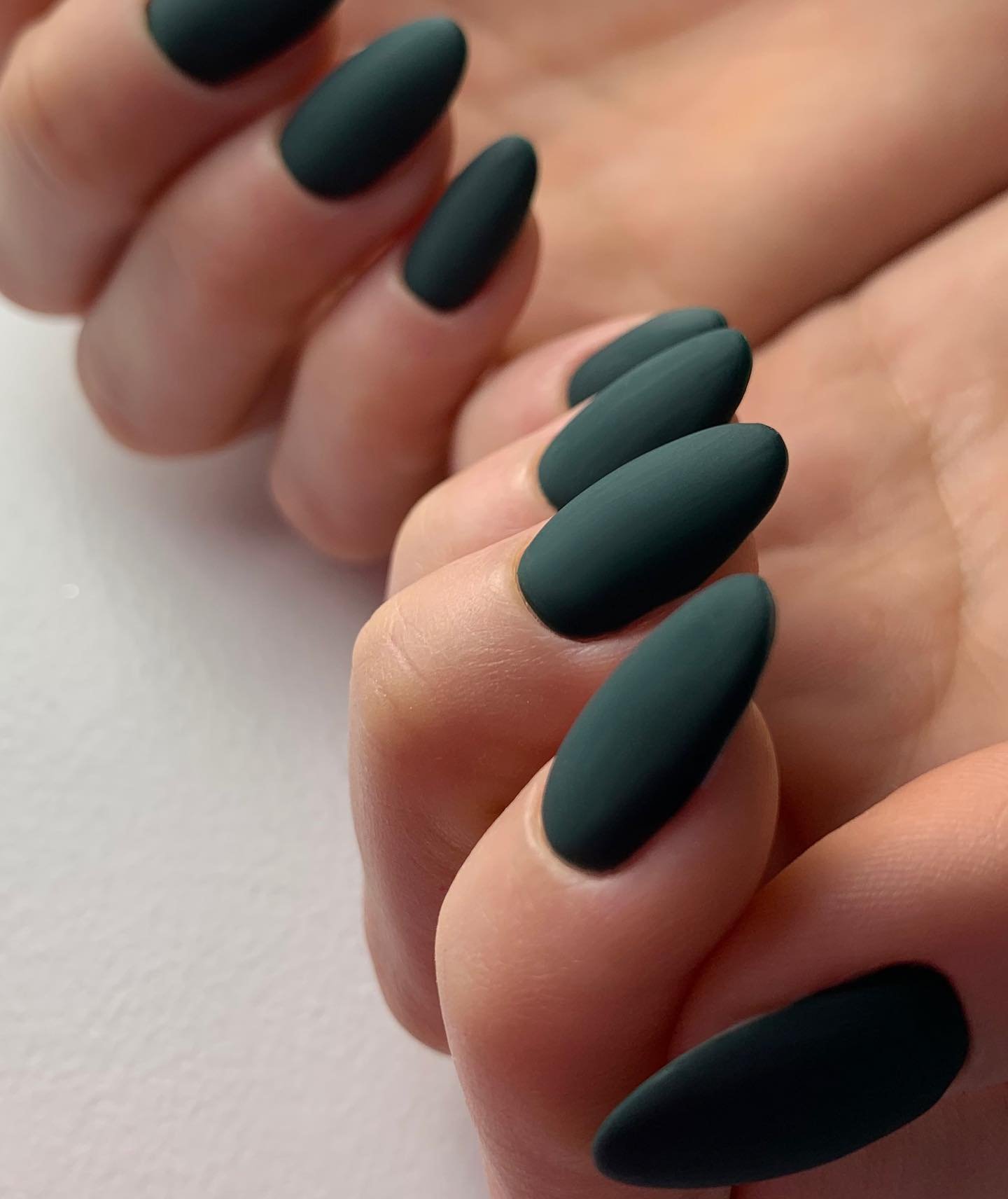 10 - Picture of Green Nails