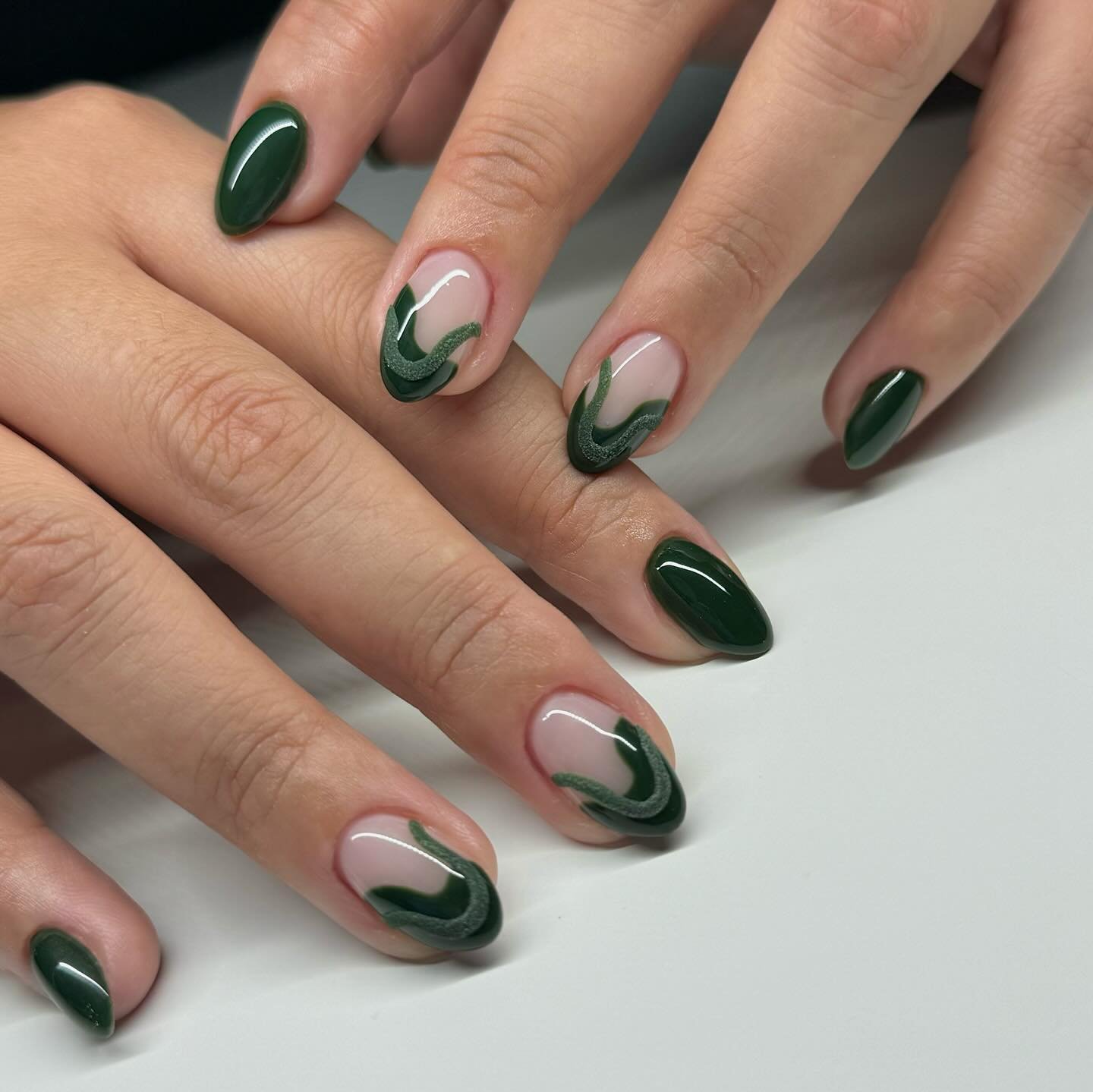 20 - Picture of Green Nails