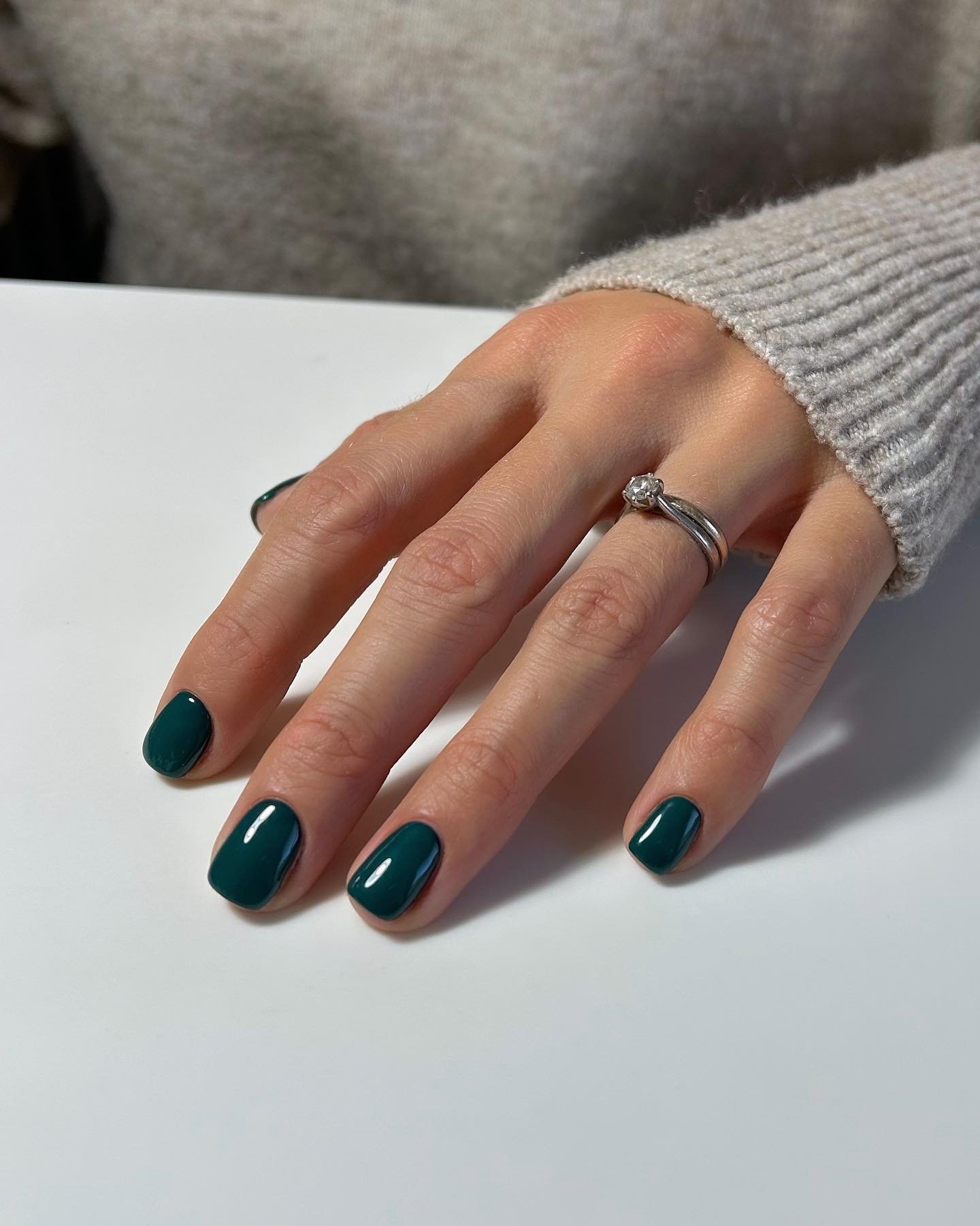 36 - Picture of Green Nails
