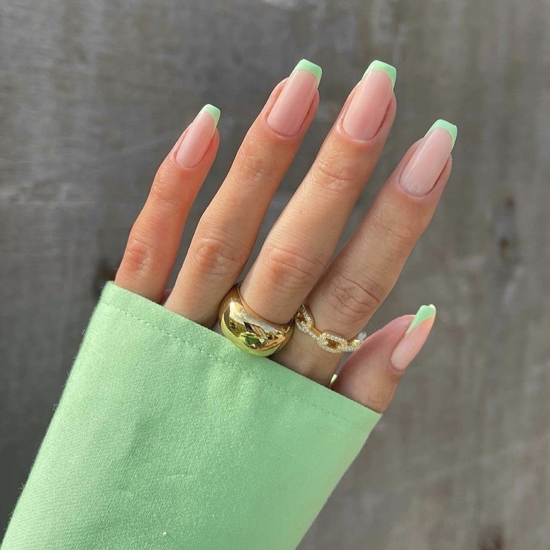 7 - Picture of Green Nails