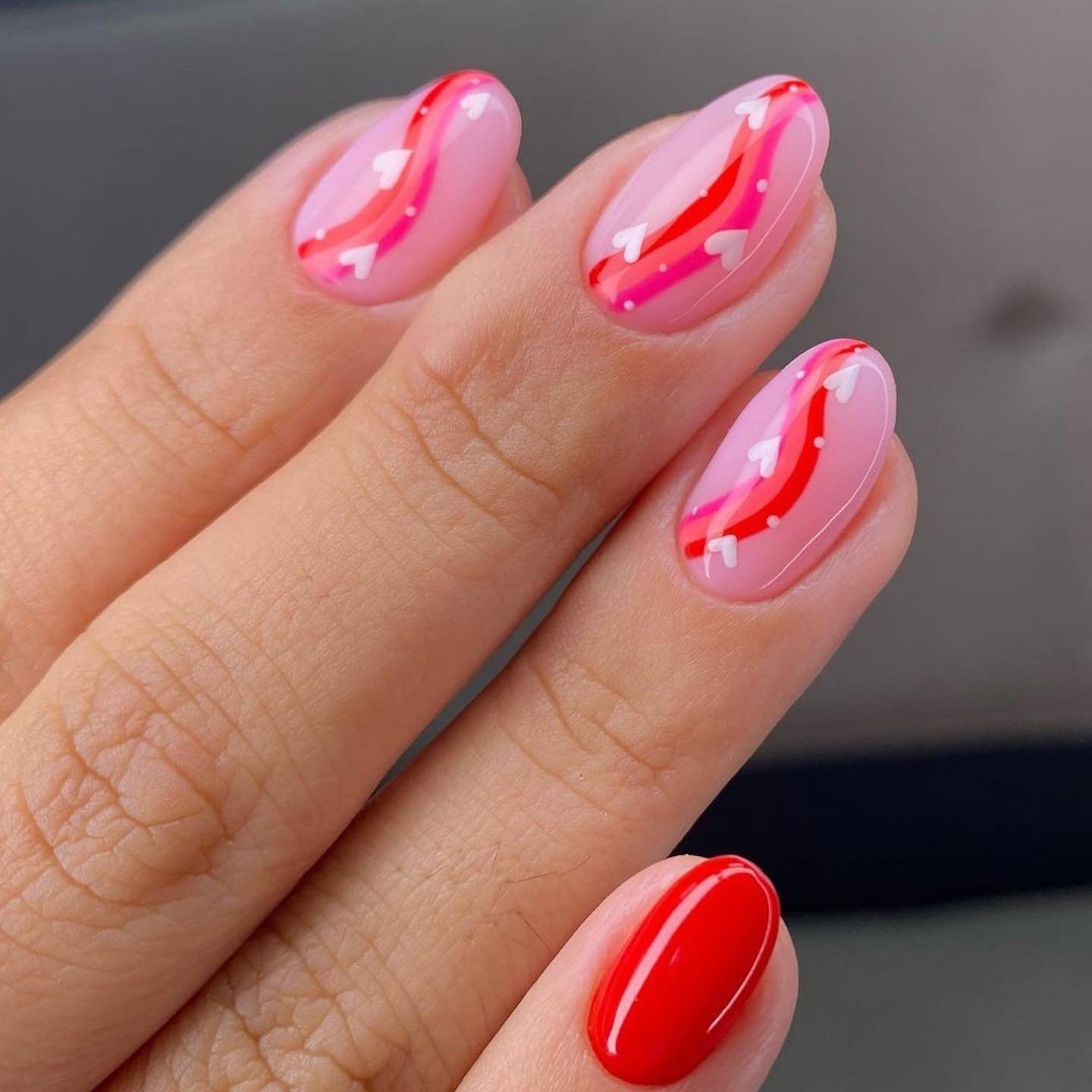 8 - Picture of Valentines Day Nails