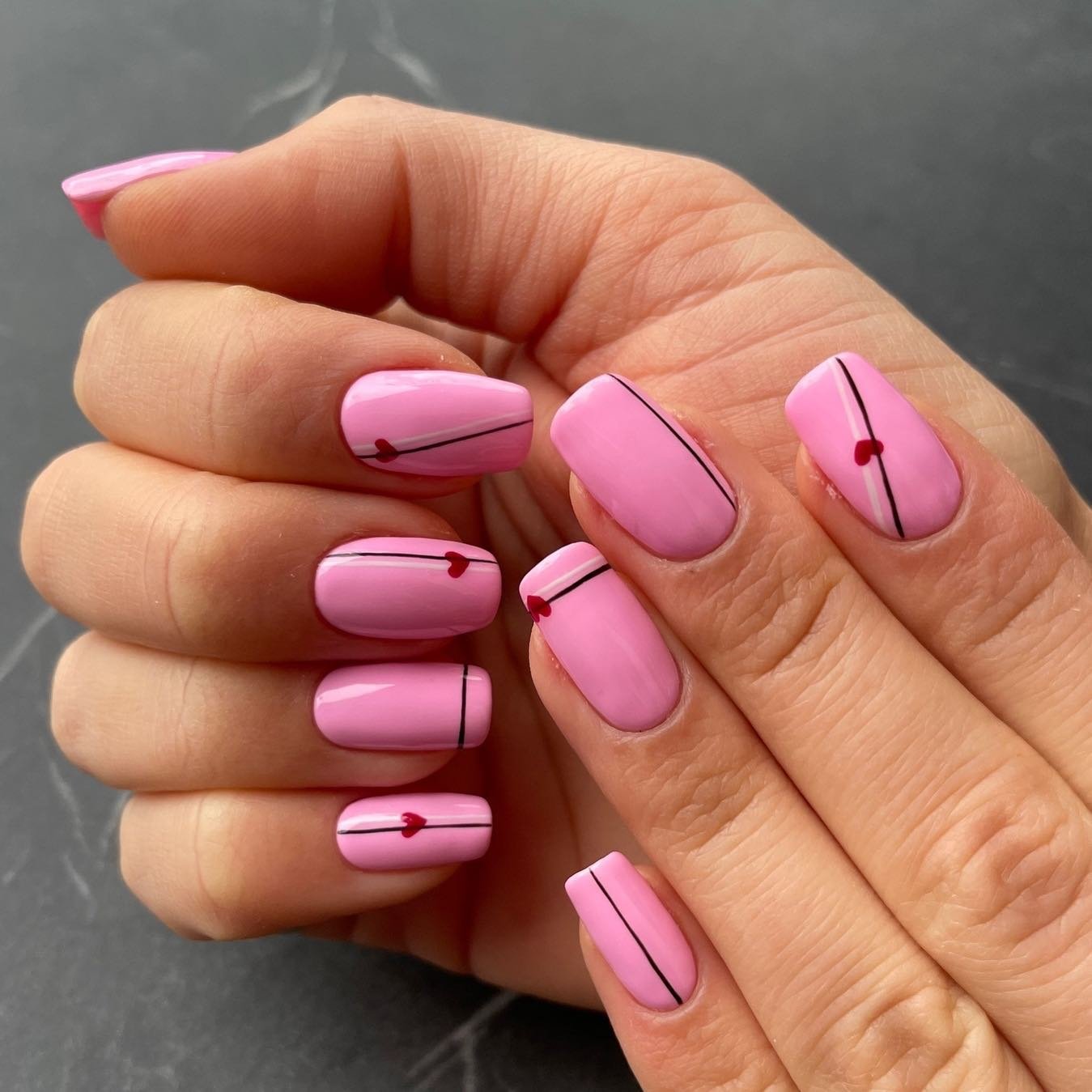 9 - Picture of Valentines Day Nails