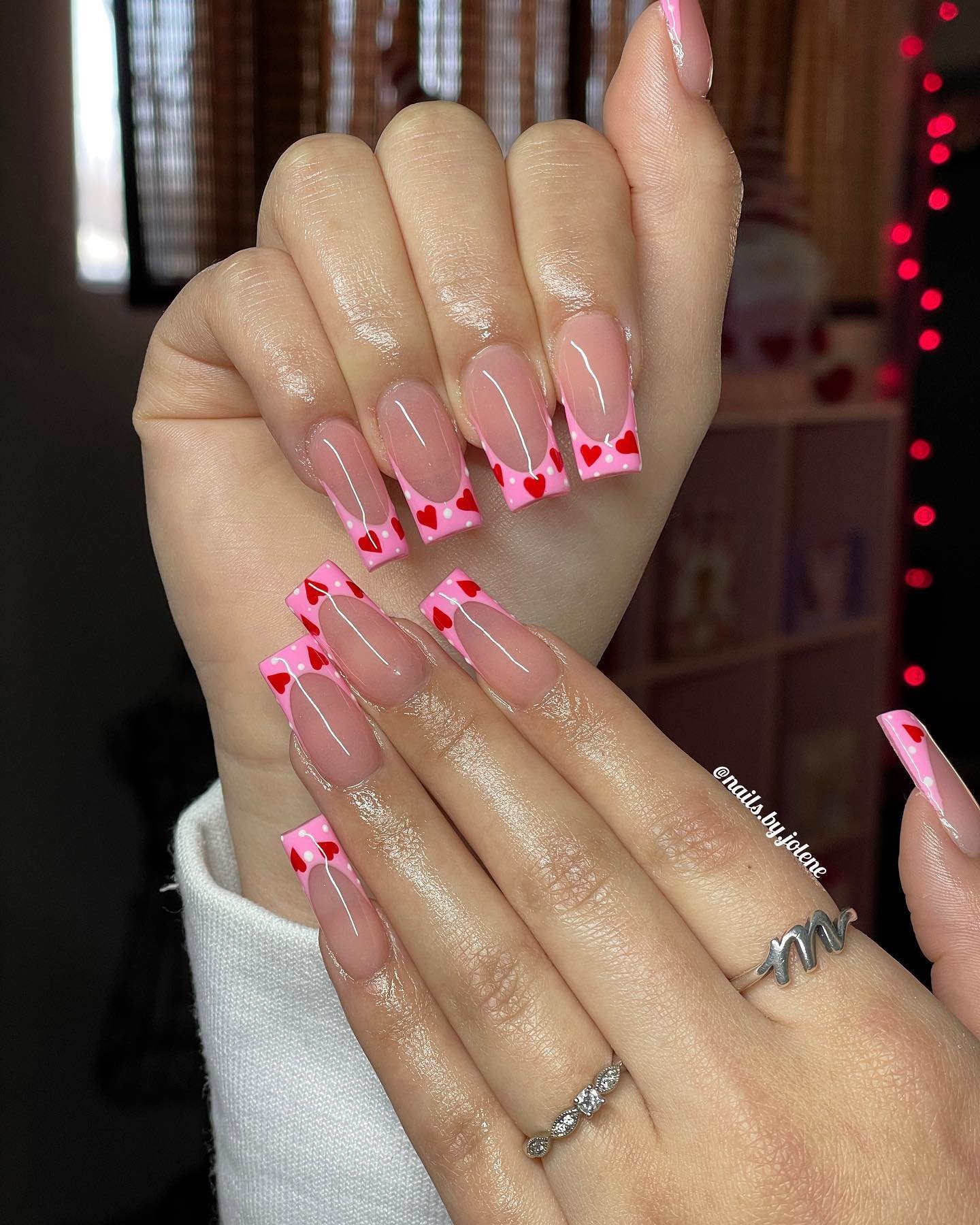25 - Picture of Valentines Day Nails