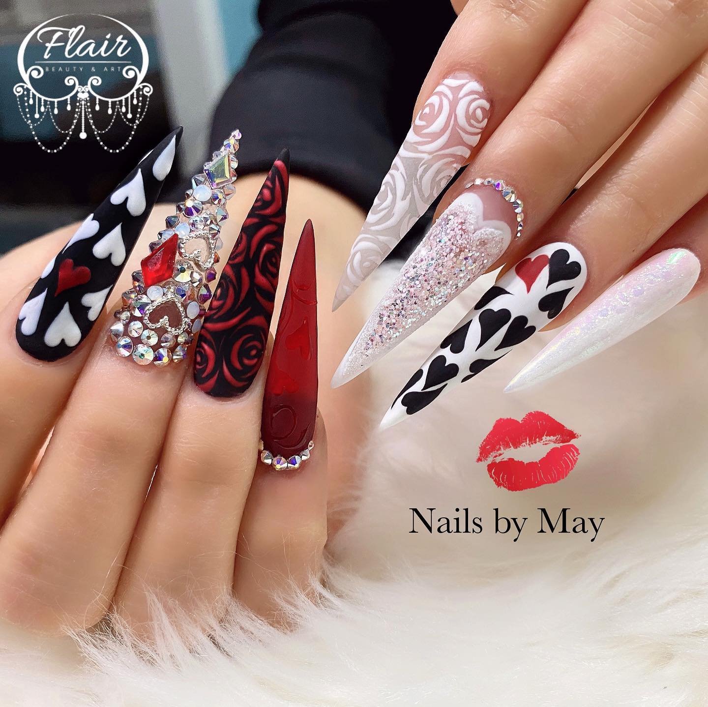 26 - Picture of Valentines Day Nails