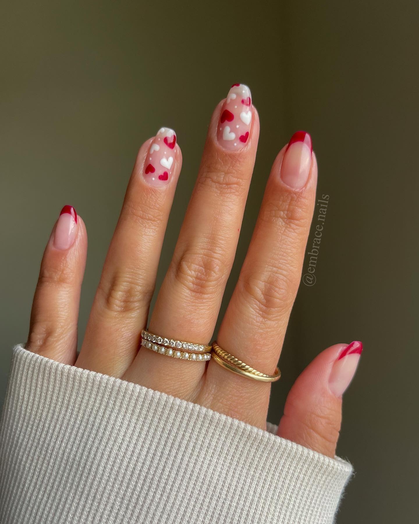 4 - Picture of Valentines Day Nails