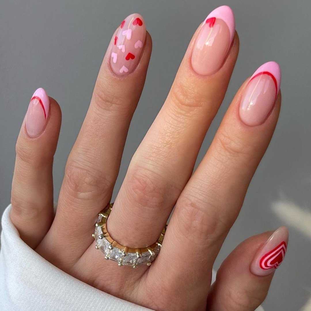 5 - Picture of Valentines Day Nails