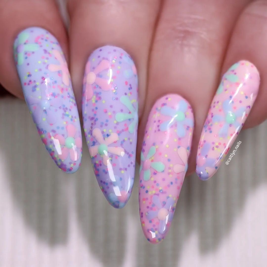19 - Picture of Easter Nails