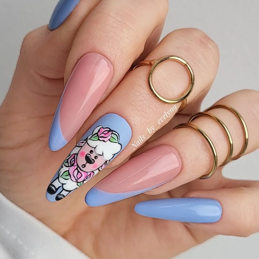 21 - Picture of Easter Nails