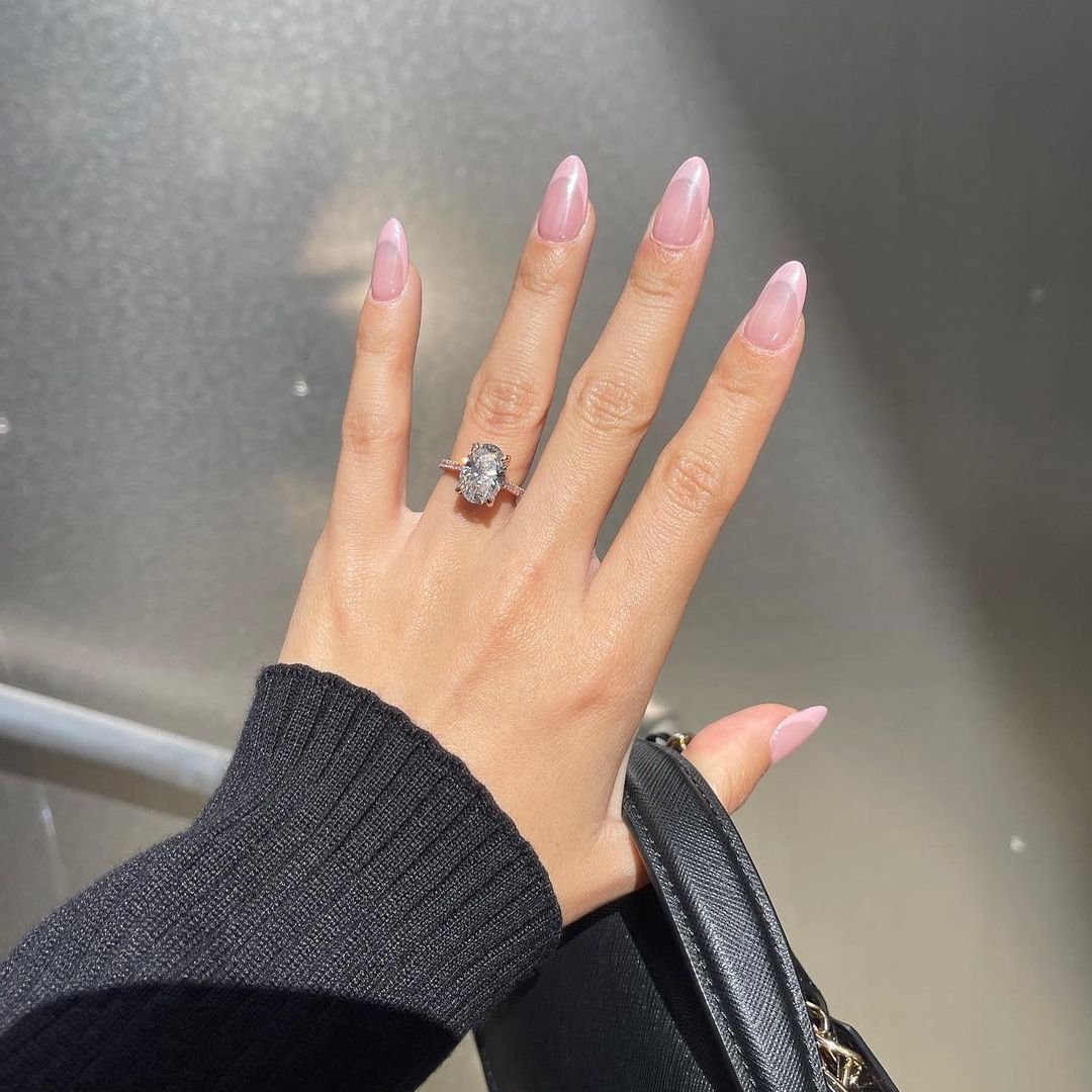 18 - Picture of Pink French Tip Nails