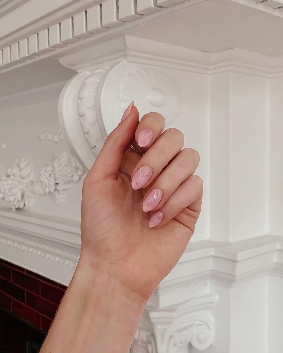 14 - Picture of Rose Quartz Nails