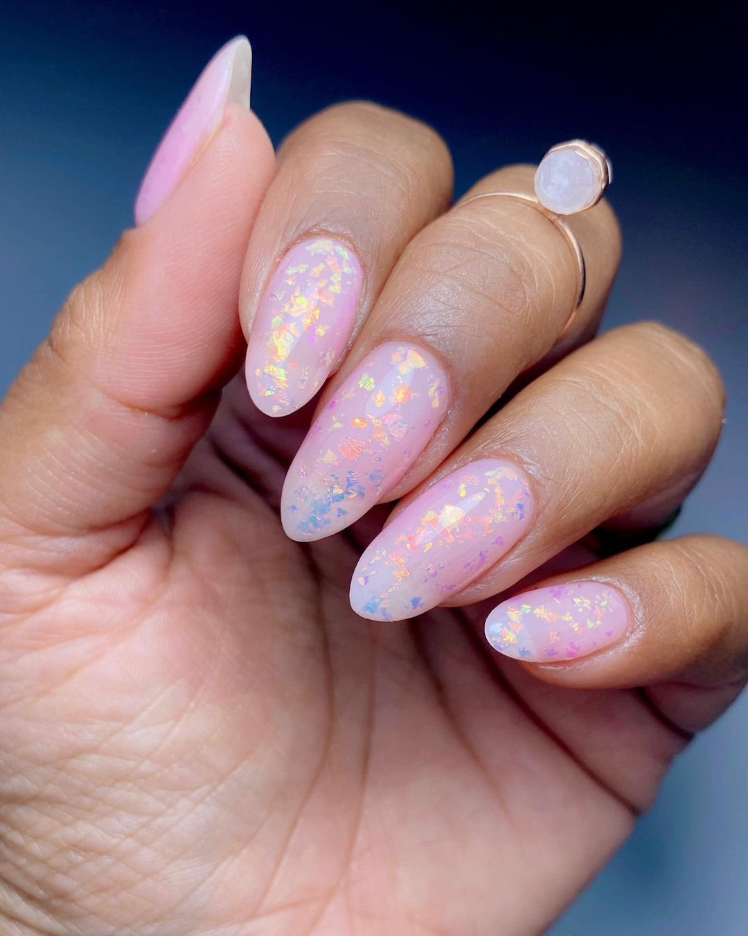 18 - Picture of Rose Quartz Nails