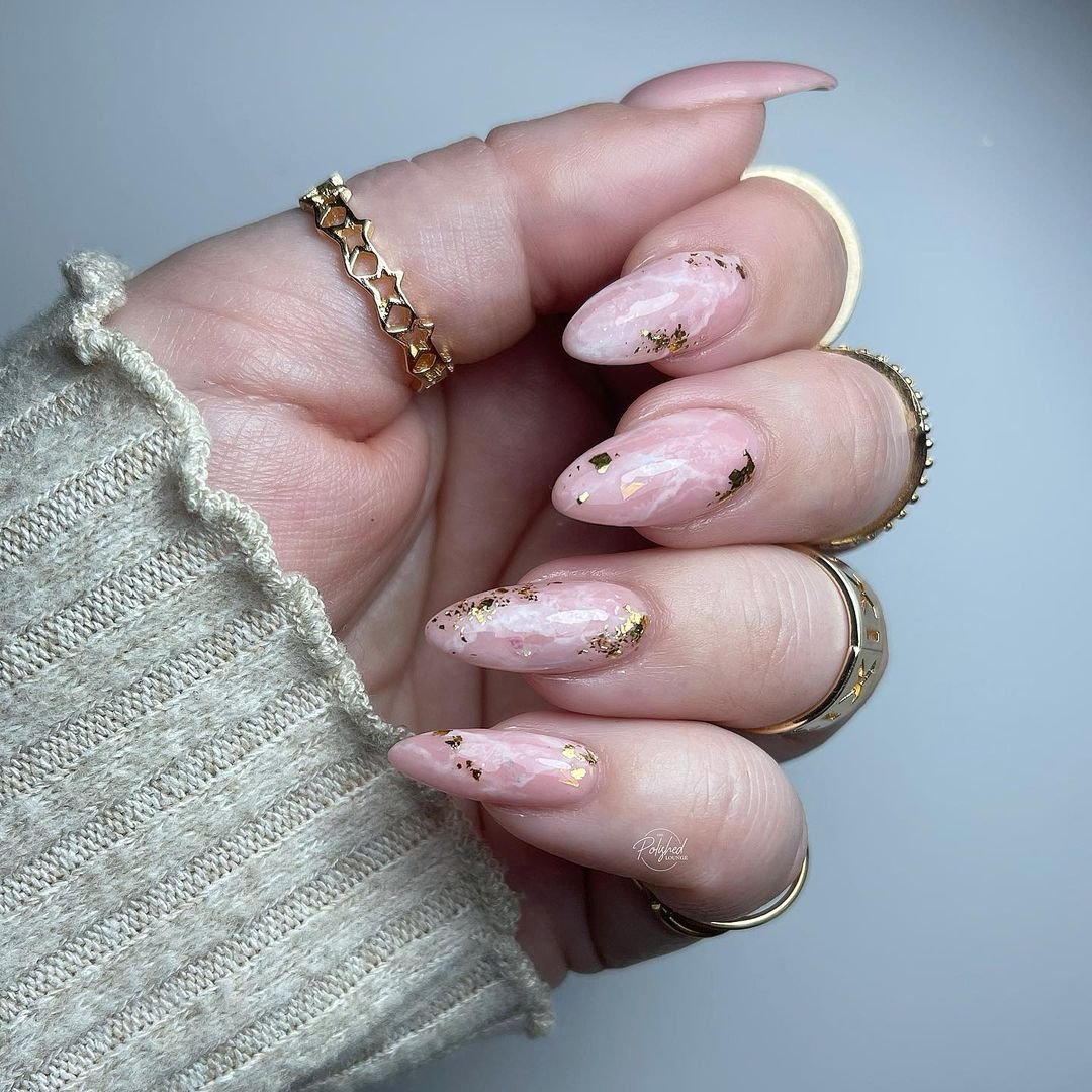 5 - Picture of Rose Quartz Nails