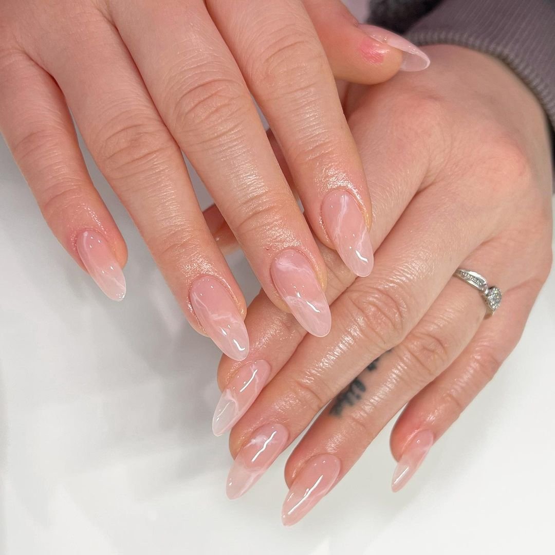 6 - Picture of Rose Quartz Nails