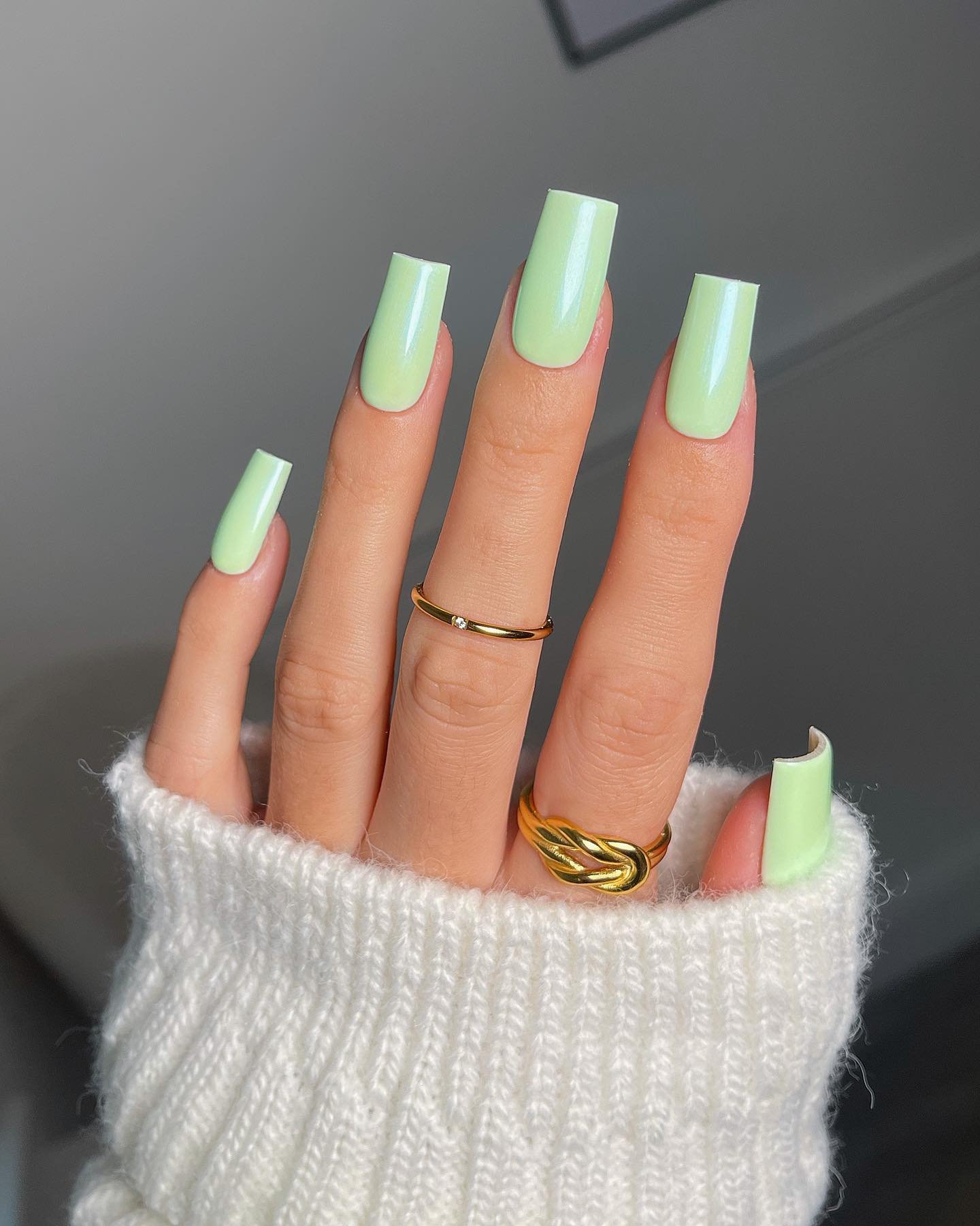 3 - Picture of Sage Green Nails