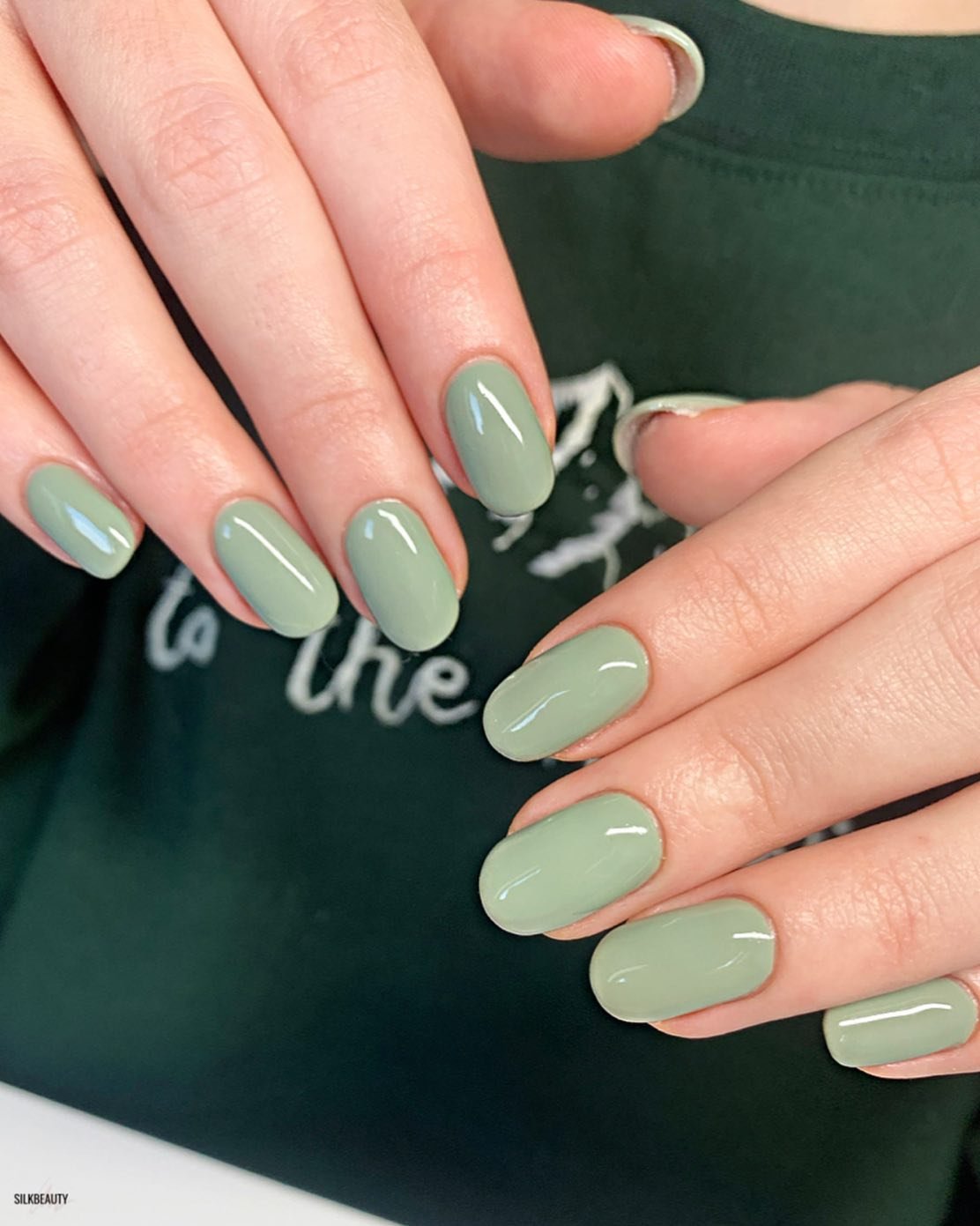 7 - Picture of Sage Green Nails