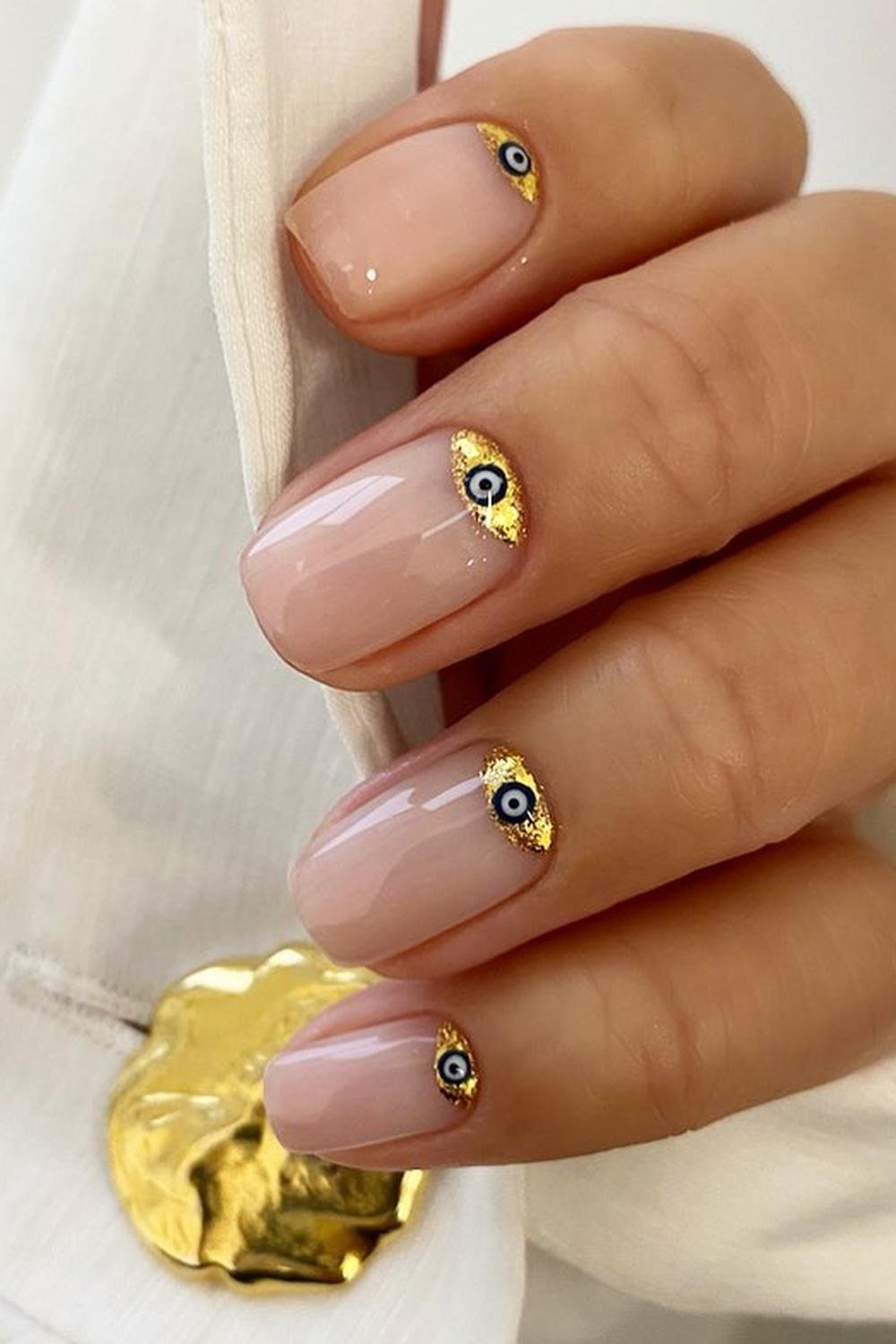 25 - Picture of Evil Eye Nails