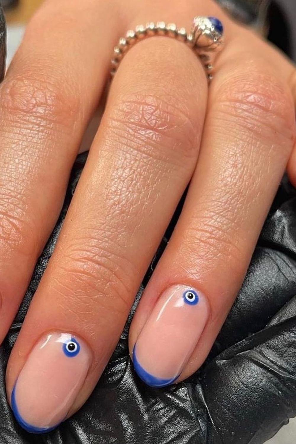 26 - Picture of Evil Eye Nails
