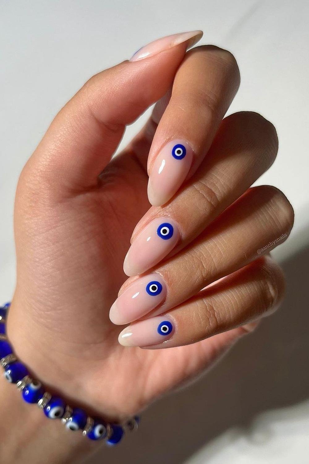 32 - Picture of Evil Eye Nails