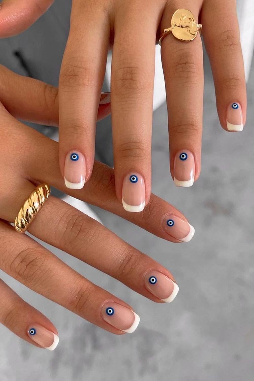 4 - Picture of Evil Eye Nails