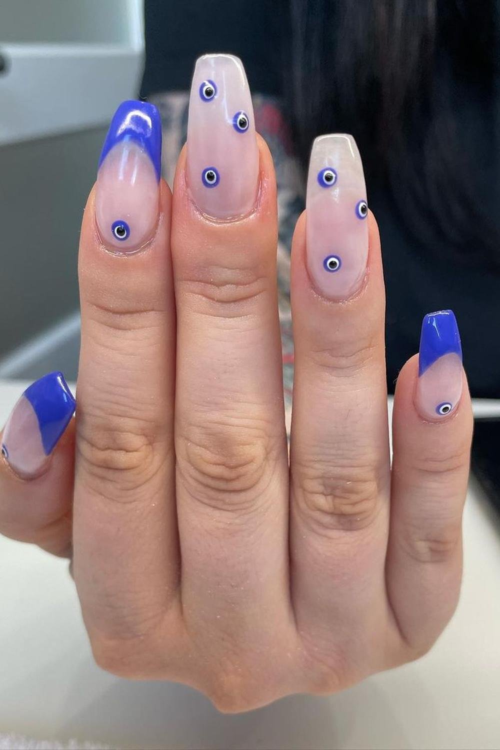 9 - Picture of Evil Eye Nails