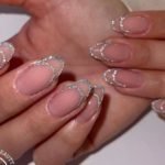 glitter french tip nails 2