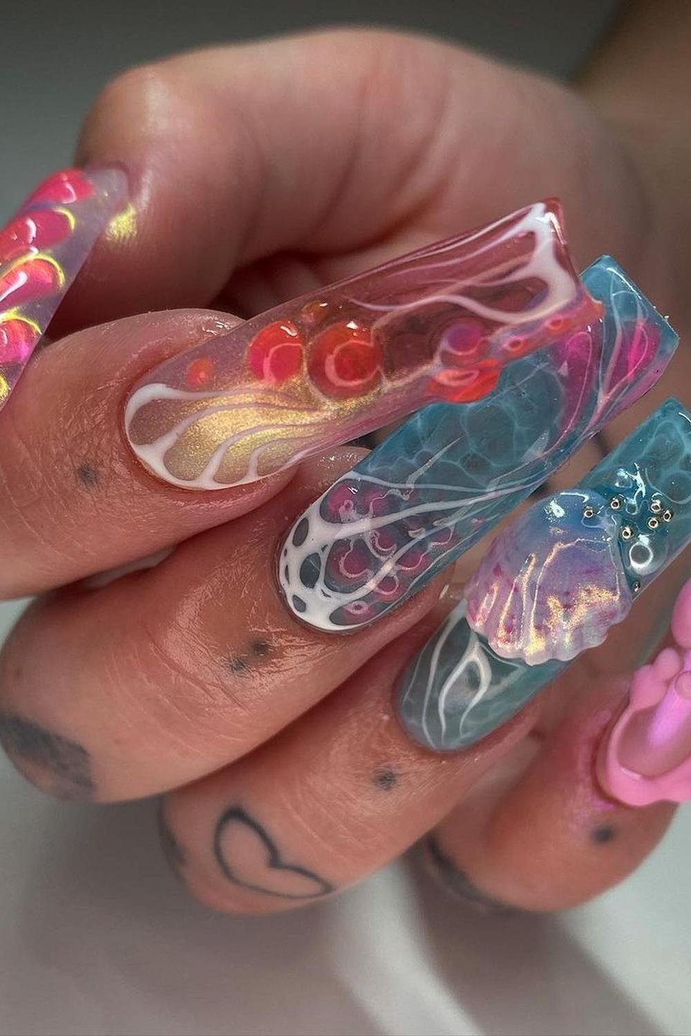 14 - Picture of Mermaid Nails