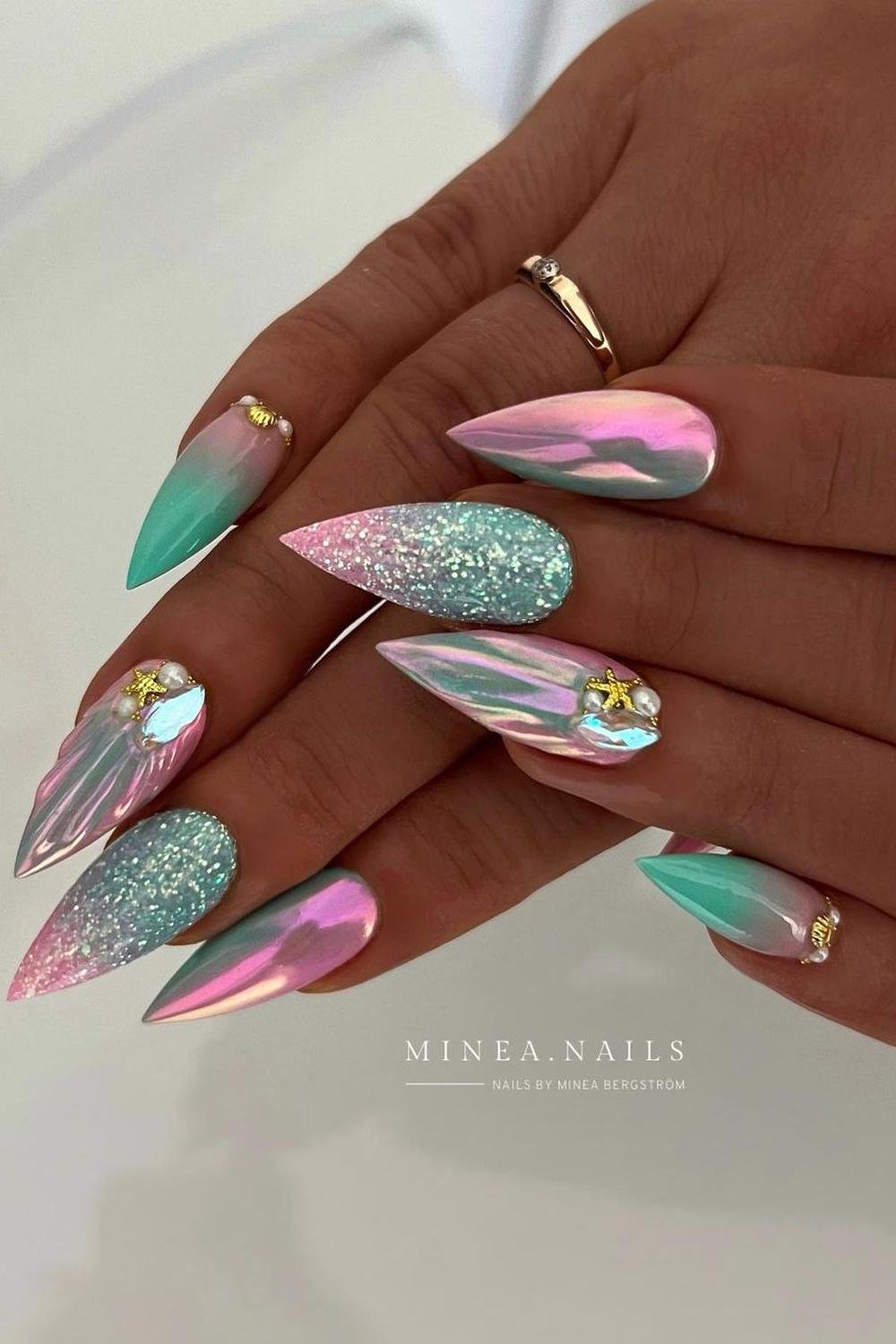 18 - Picture of Mermaid Nails