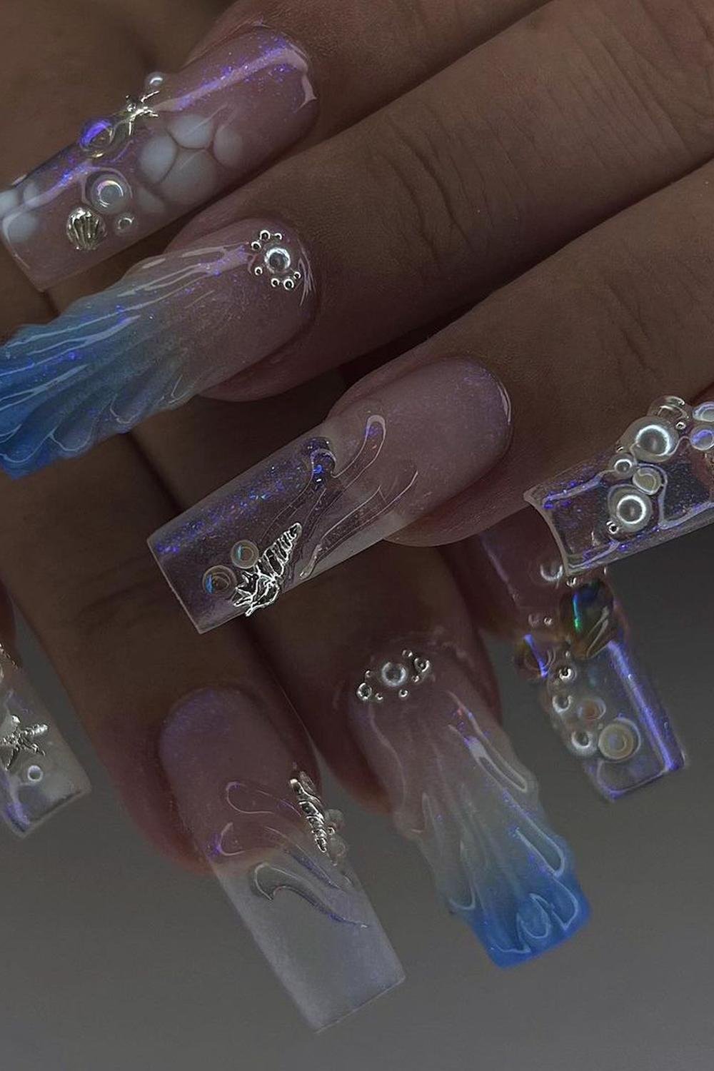 30 - Picture of Mermaid Nails