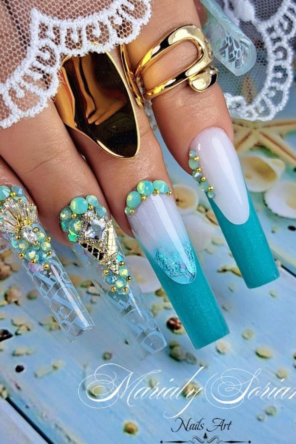 37 - Picture of Mermaid Nails