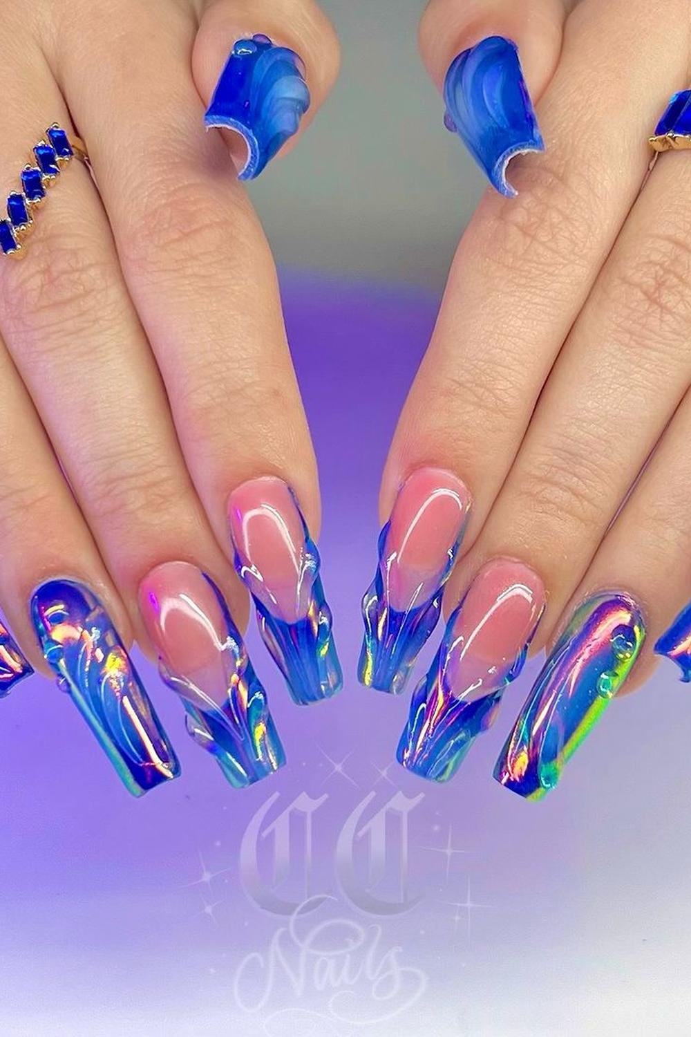 41 - Picture of Mermaid Nails