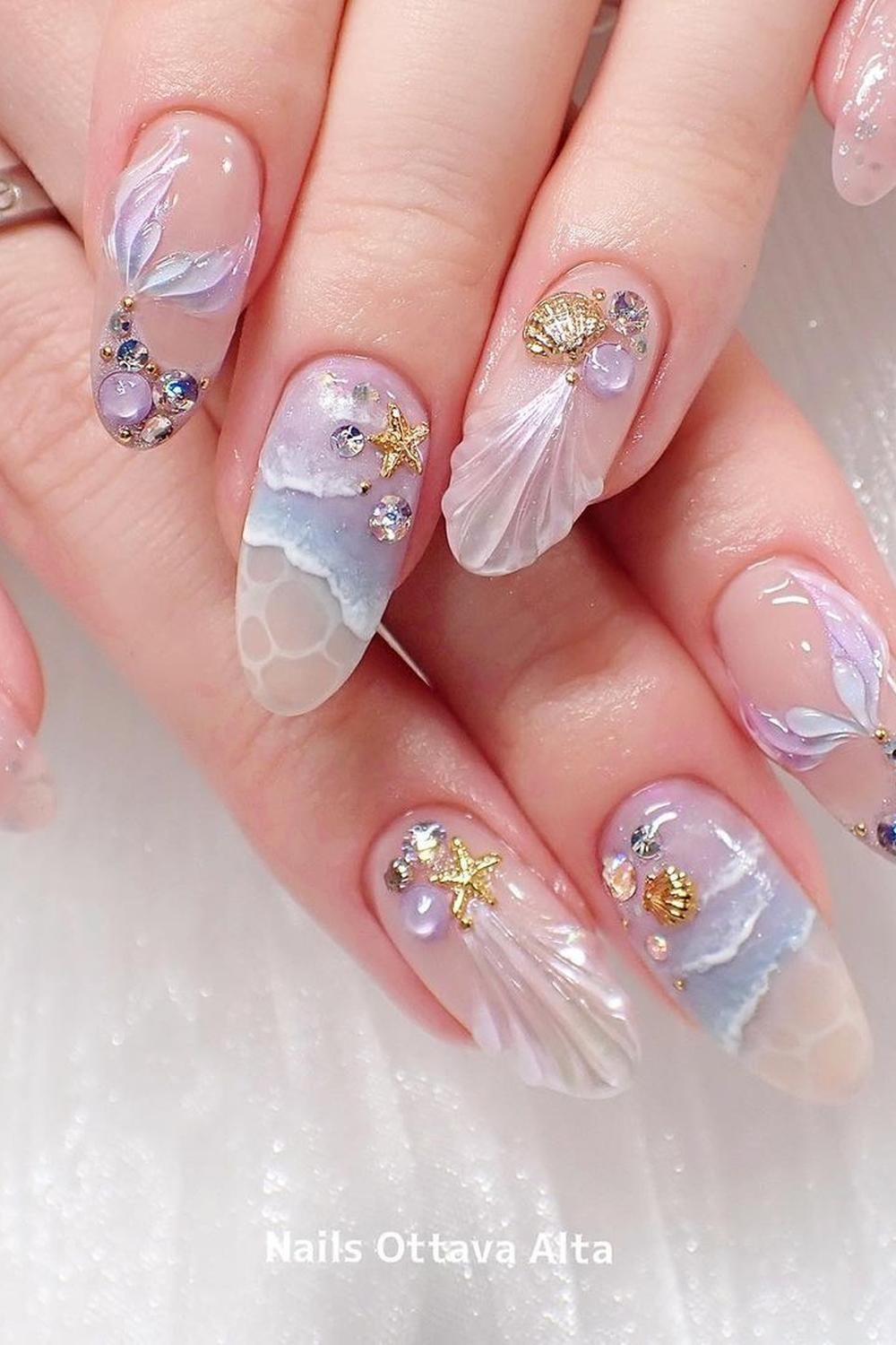 42 - Picture of Mermaid Nails