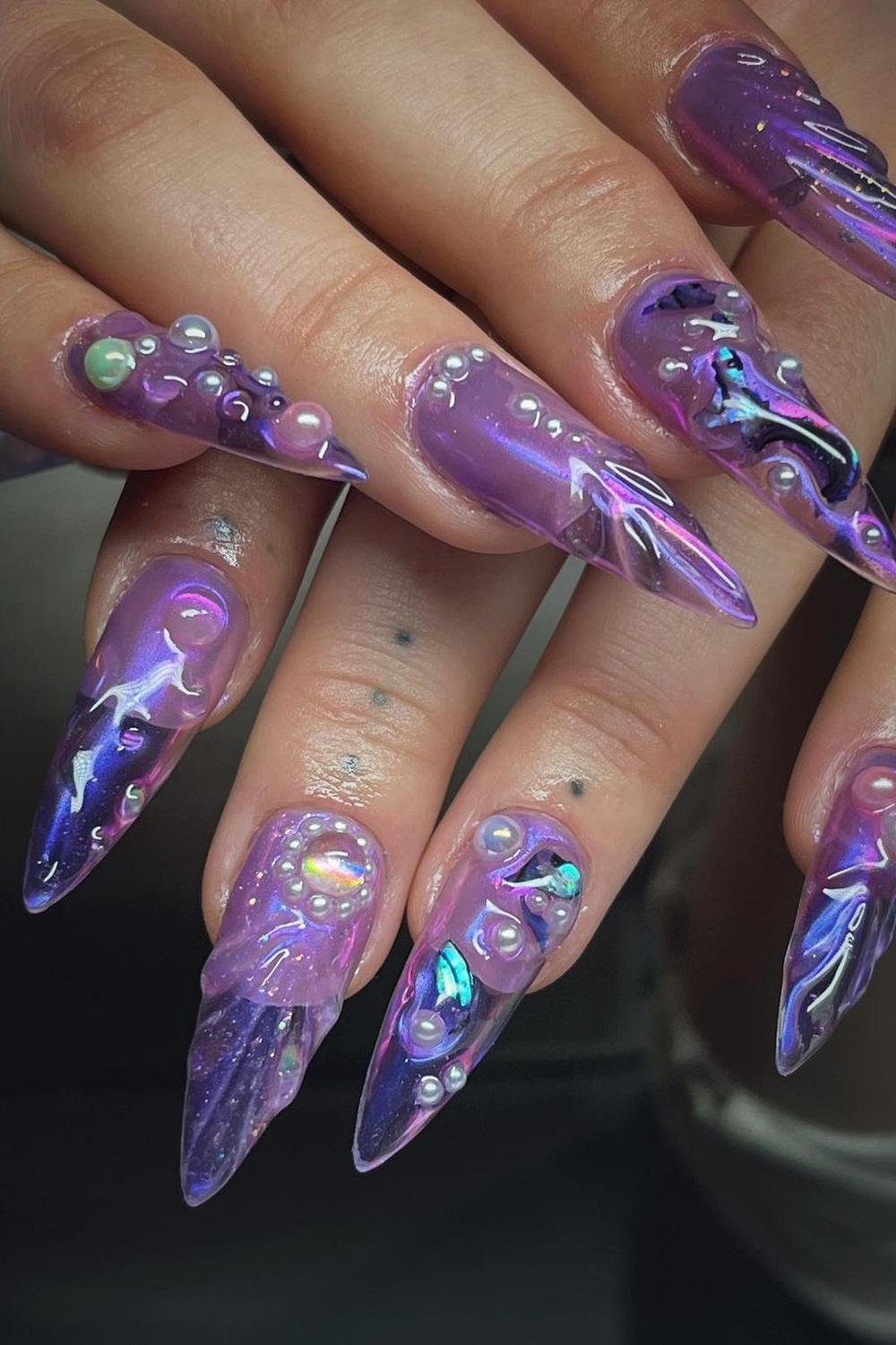 9 - Picture of Mermaid Nails