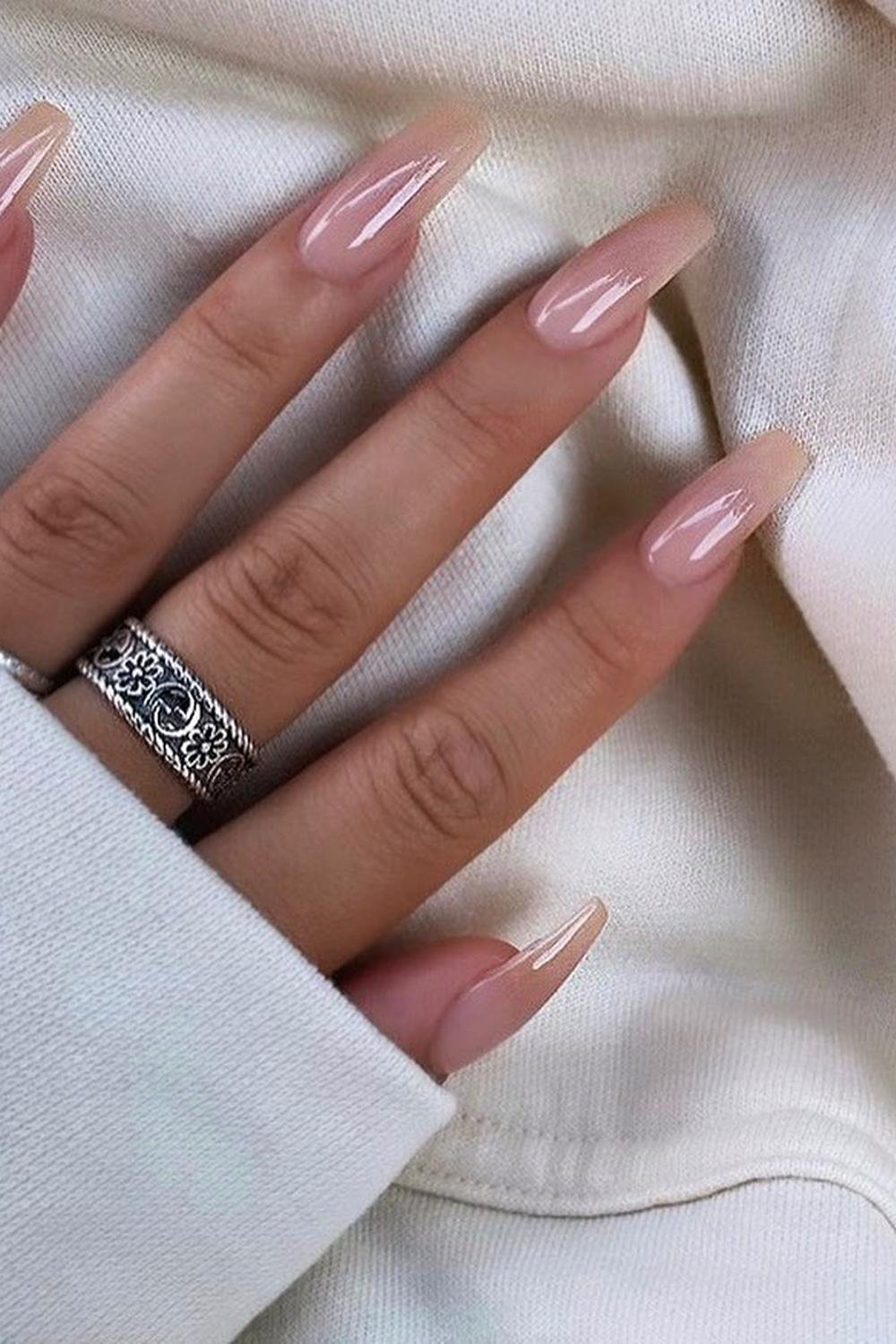 20 - Picture of Nude Nails