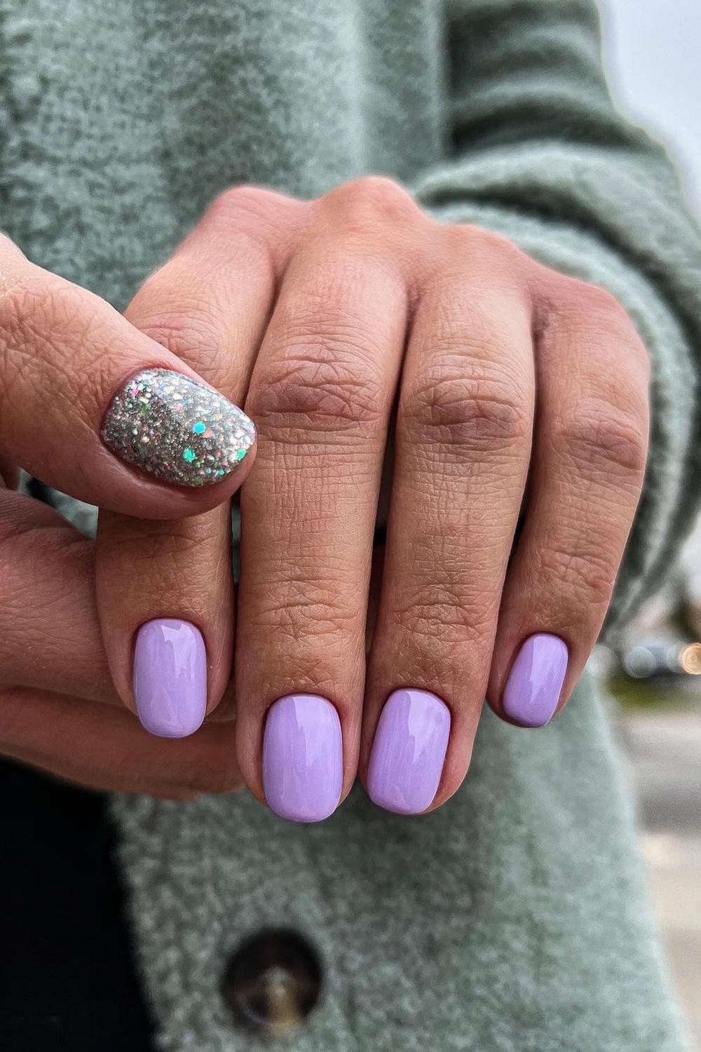 10 - Picture of Purple Nails