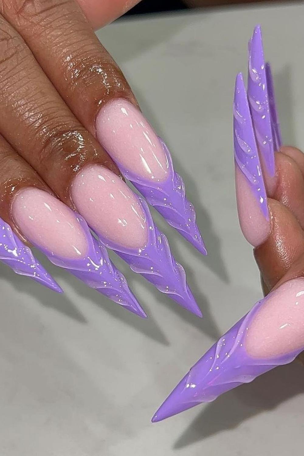 11 - Picture of Purple Nails
