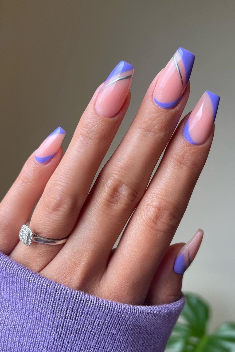 12 - Picture of Purple Nails