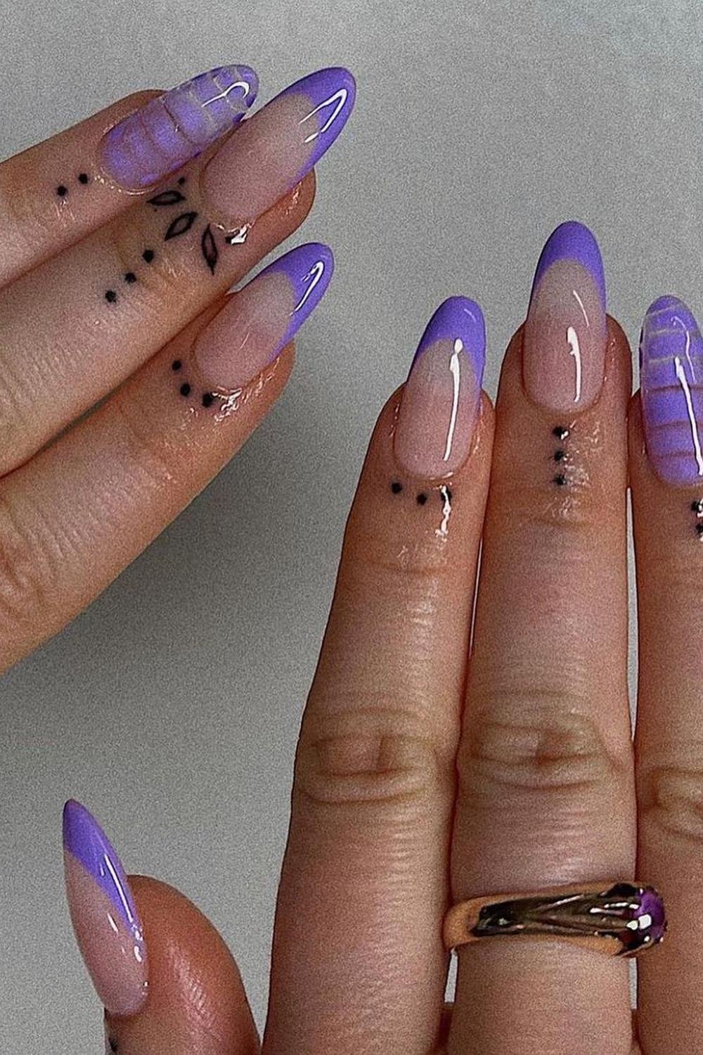 25 - Picture of Purple Nails