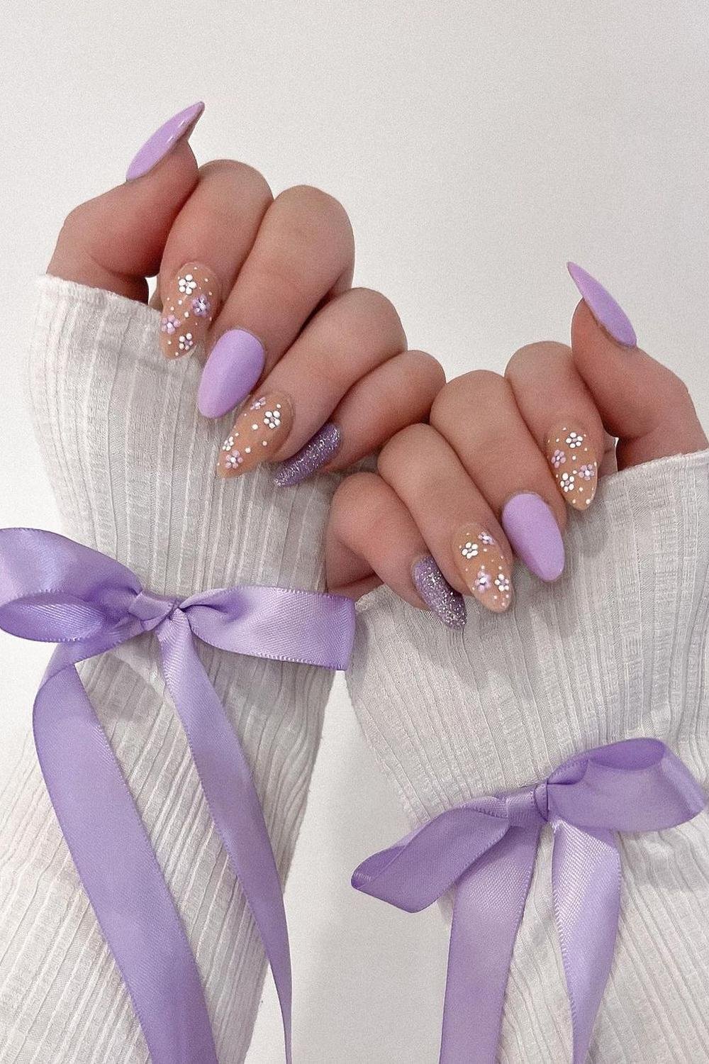 28 - Picture of Purple Nails