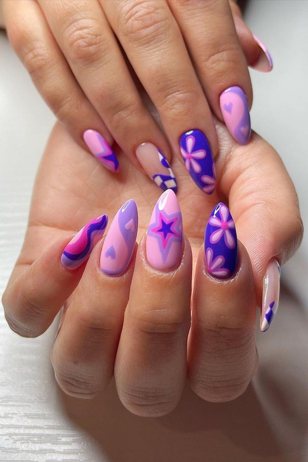 32 - Picture of Purple Nails