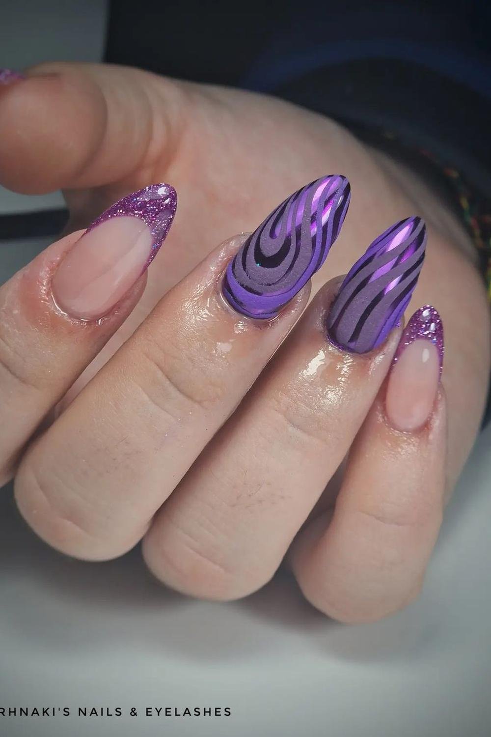 33 - Picture of Purple Nails