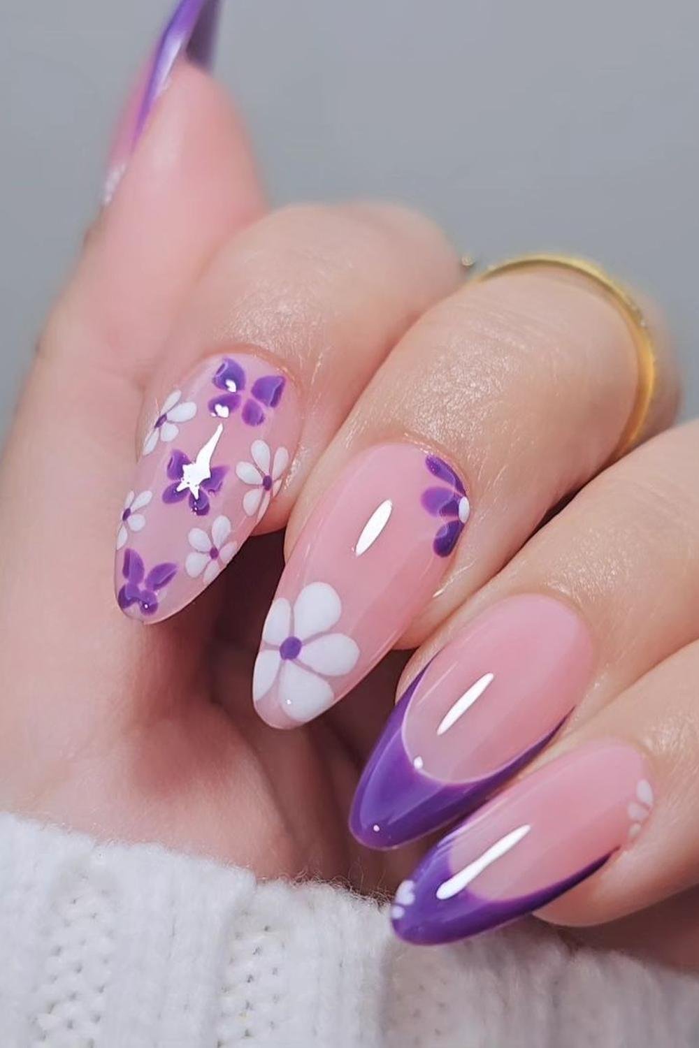 34 - Picture of Purple Nails