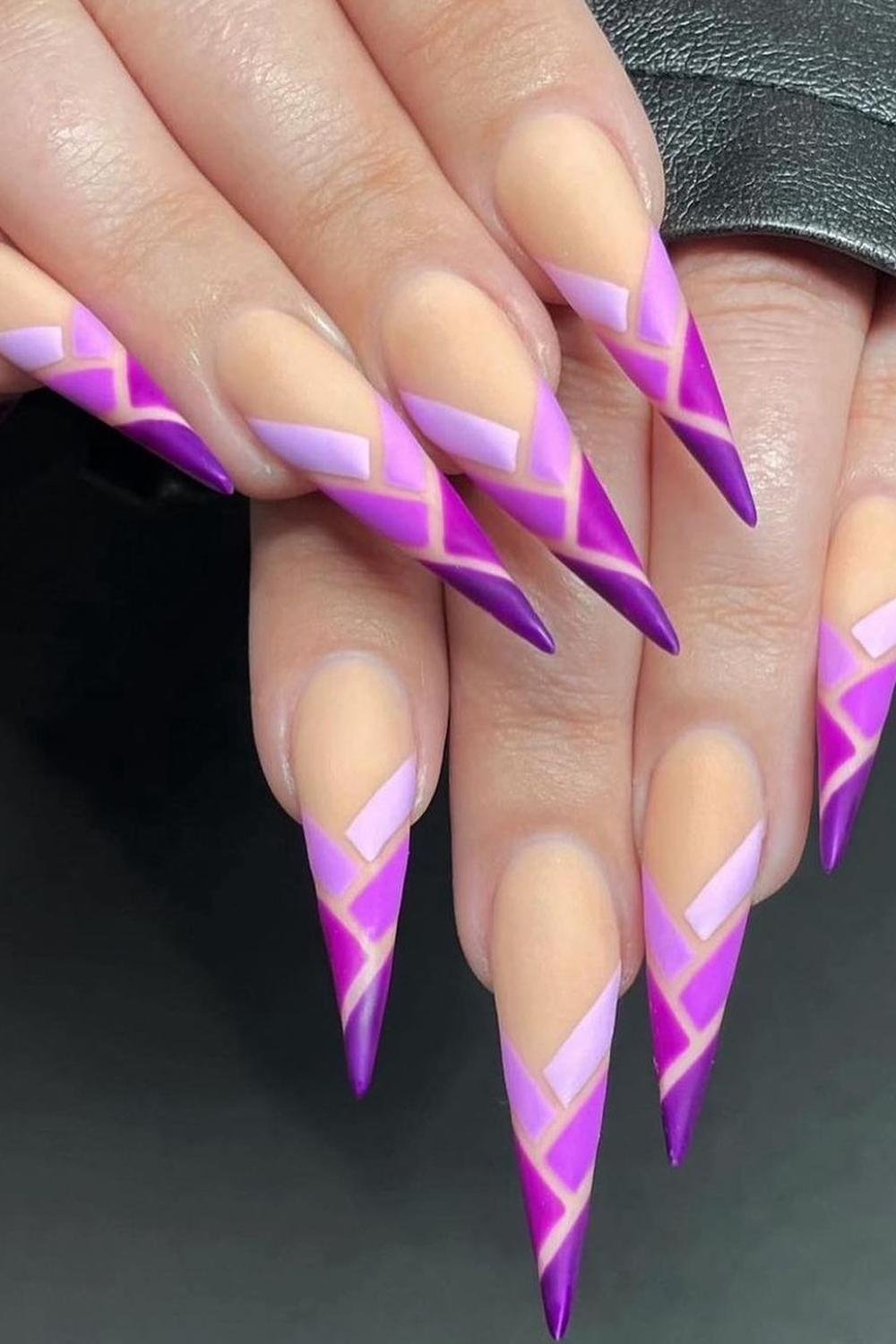 36 - Picture of Purple Nails