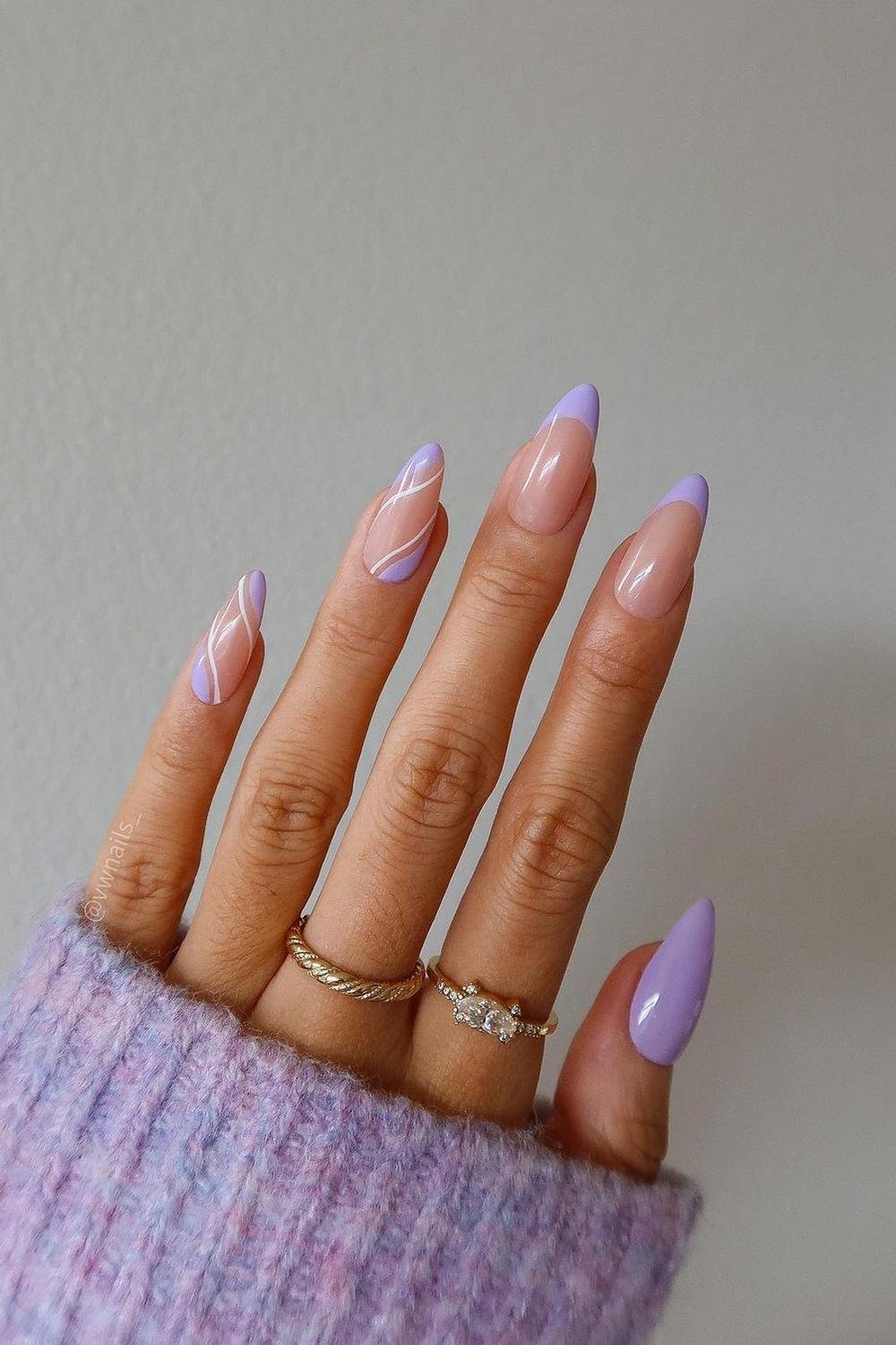37 - Picture of Purple Nails