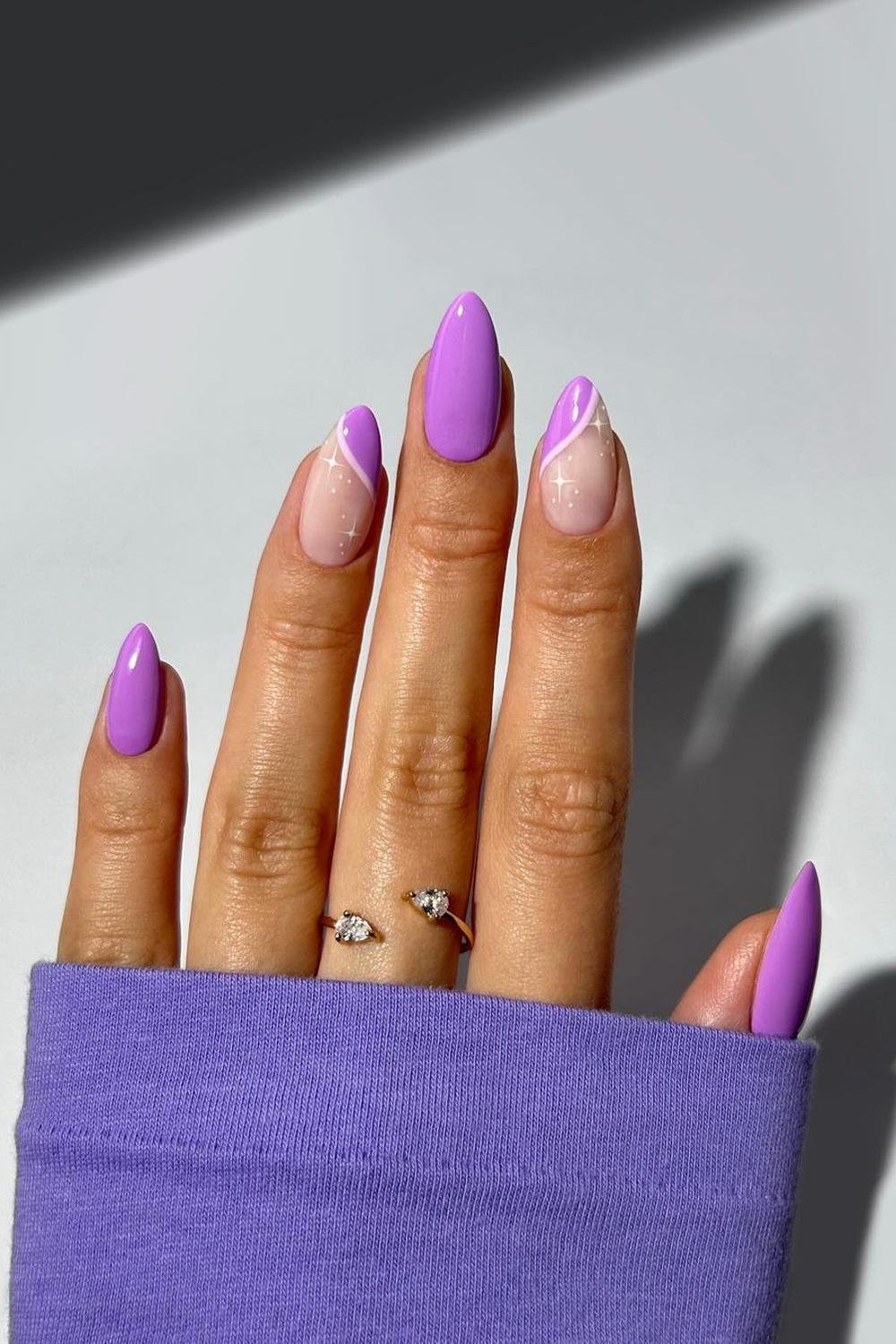 40 - Picture of Purple Nails