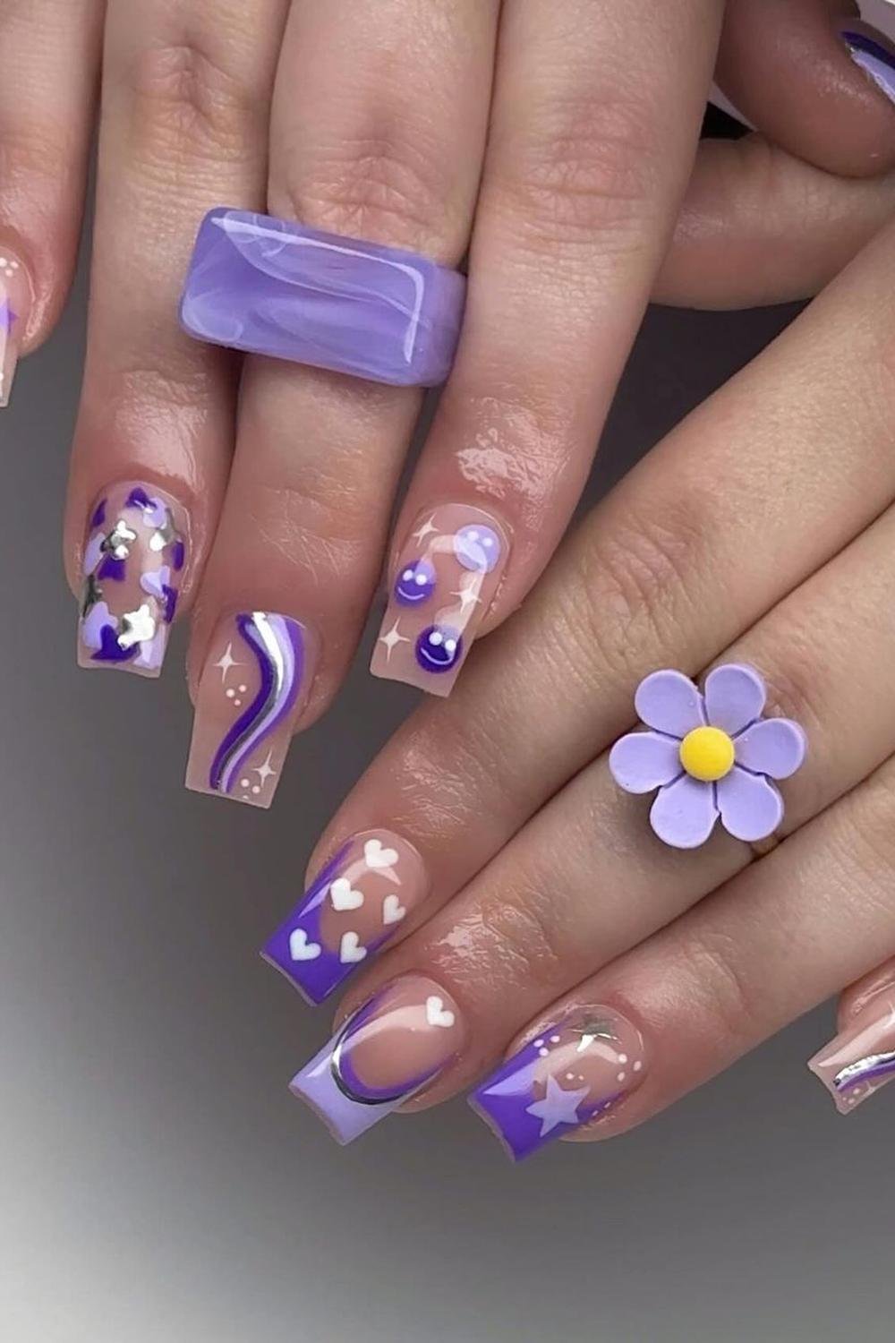 55 - Picture of Purple Nails