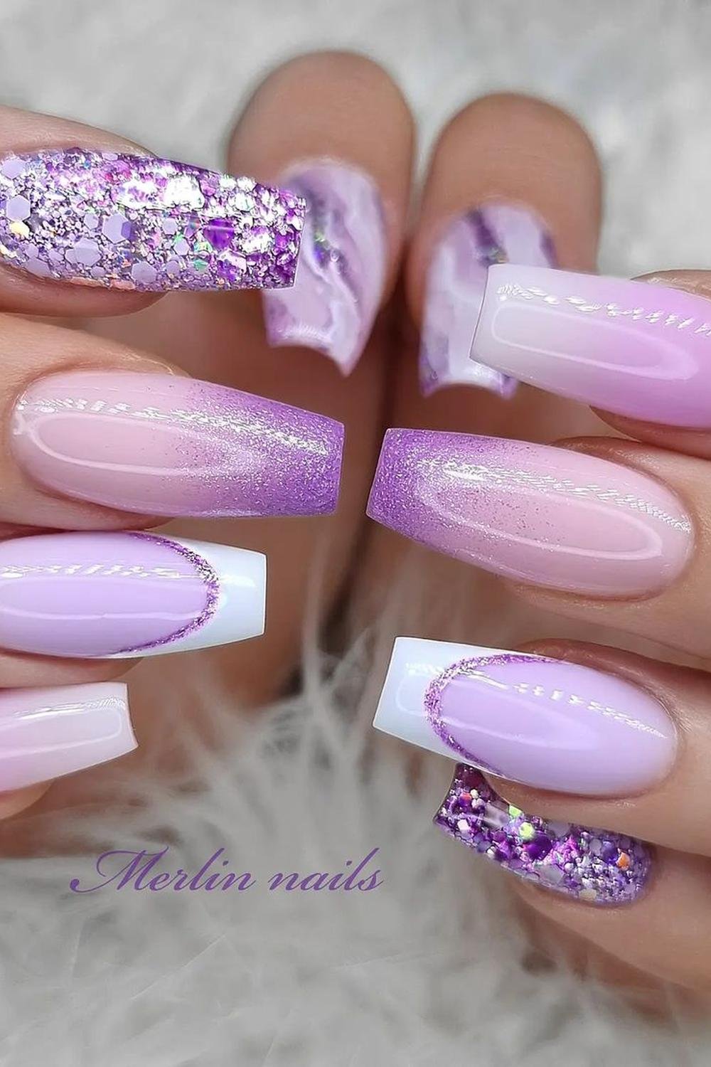 56 - Picture of Purple Nails