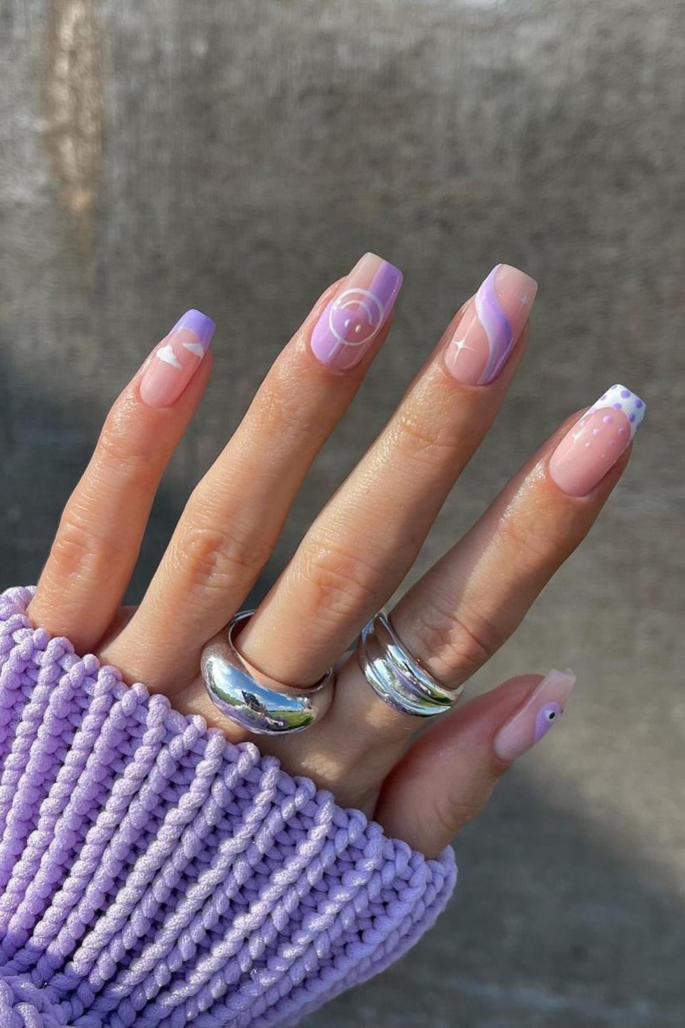47 - Picture of Squoval Nails